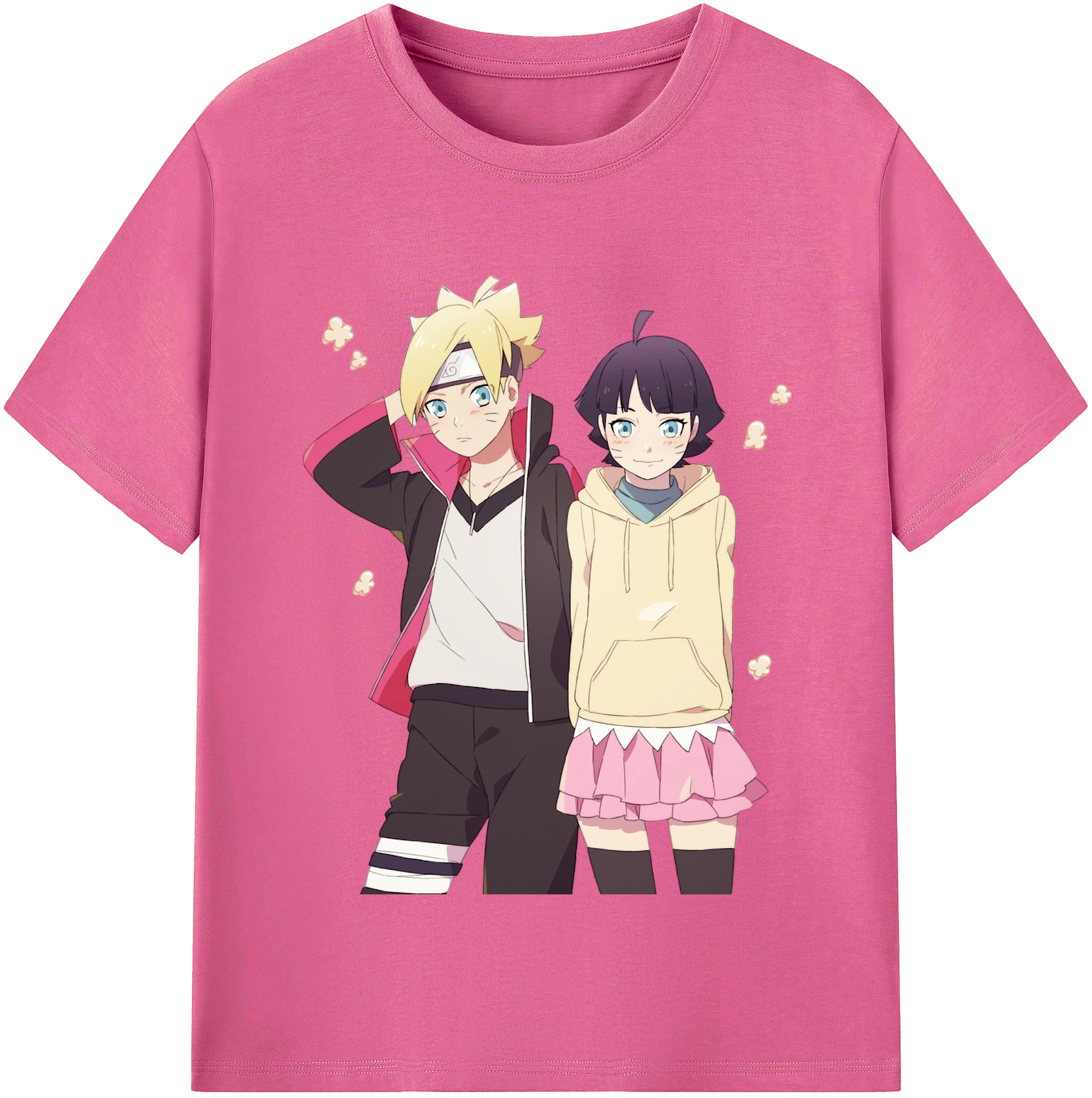（画像用） NARUTO -ナルト- うずまき ボルト Uzumaki Boruto レディースカジュアルプリントTシャツ（綿100％）