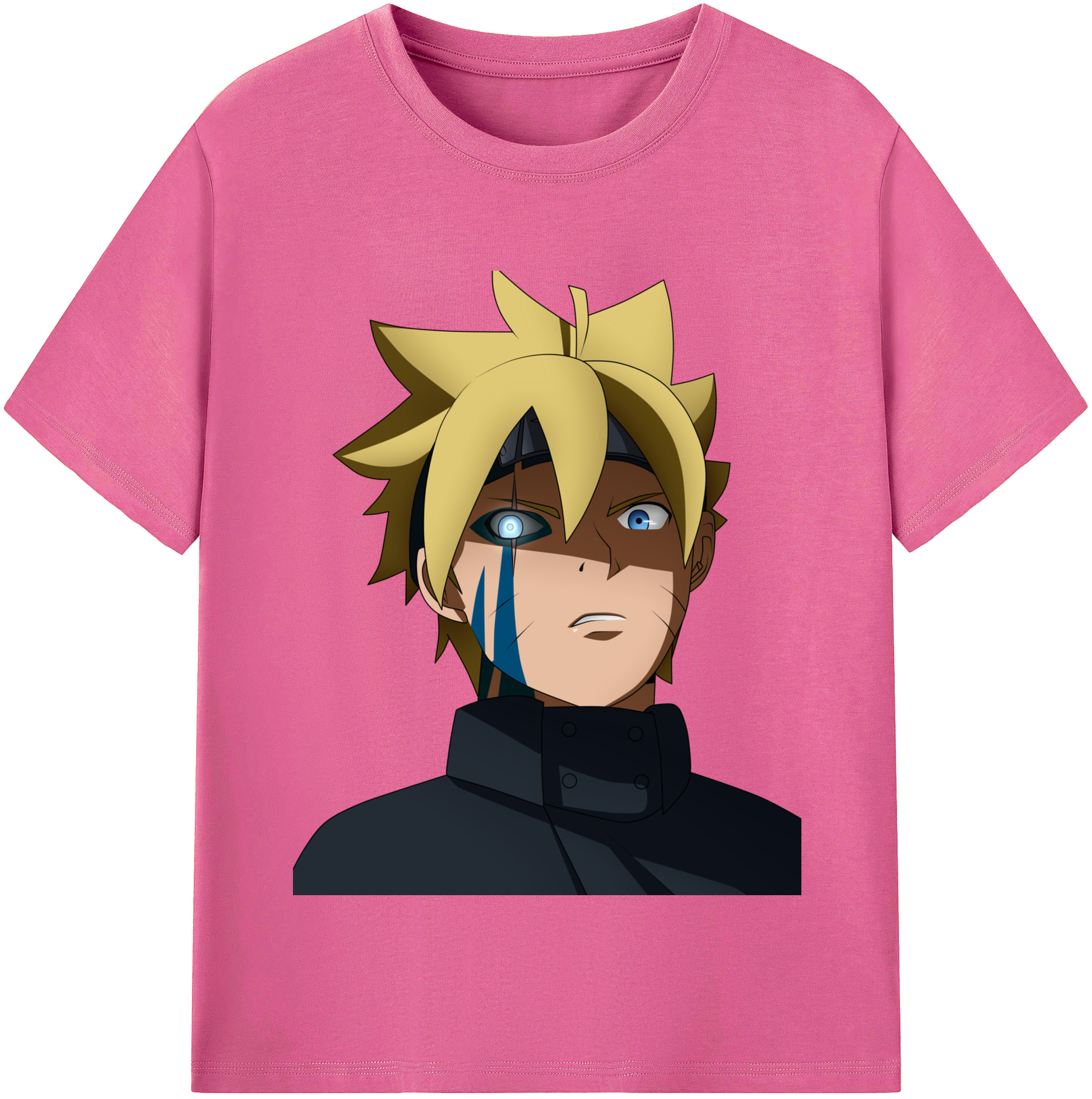 （画像用） NARUTO -ナルト- うずまき ボルト Uzumaki Boruto レディースカジュアルプリントTシャツ（綿100％）