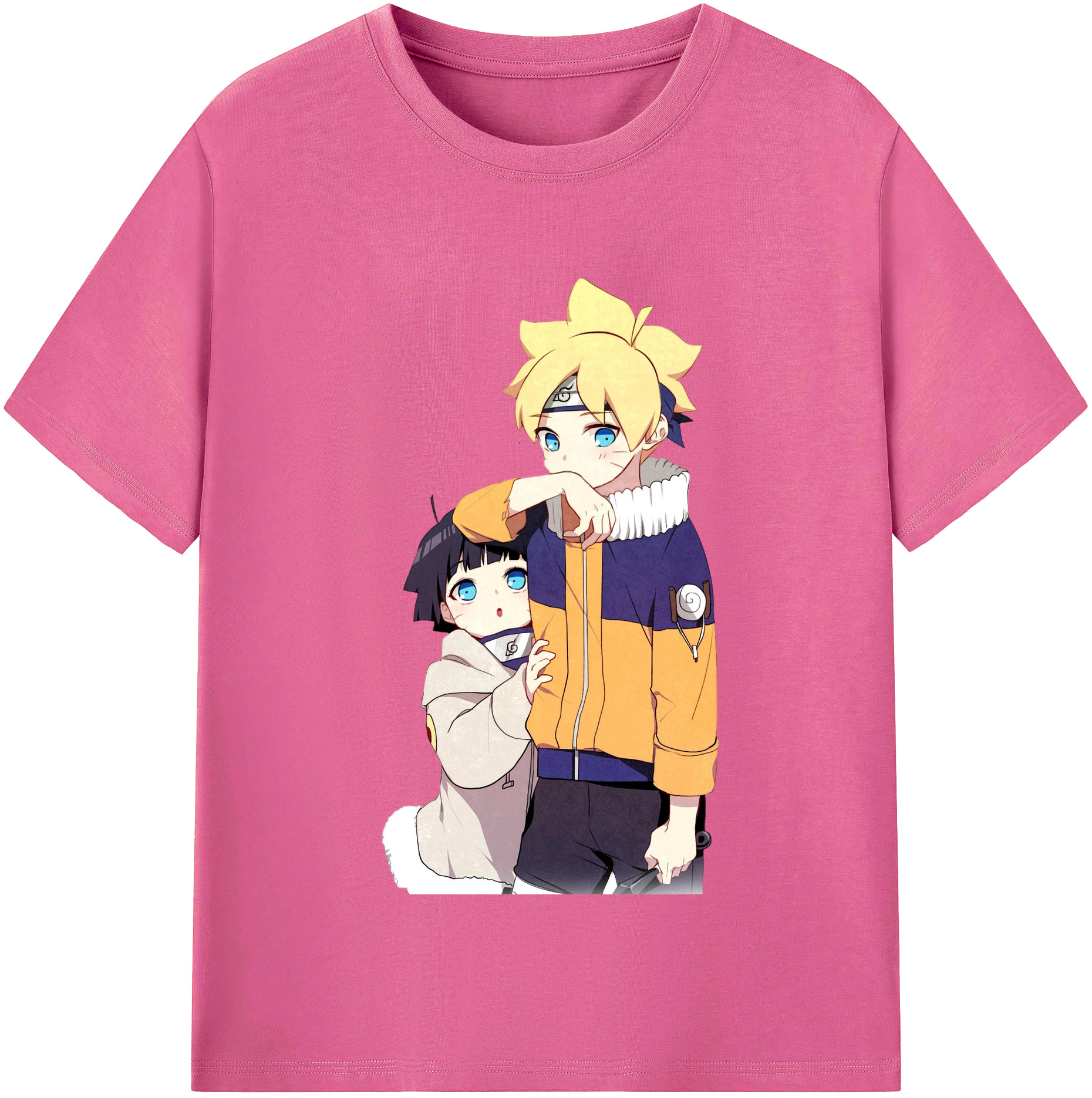 （画像用） NARUTO -ナルト- うずまき ボルト Uzumaki Boruto レディースカジュアルプリントTシャツ（綿100％）