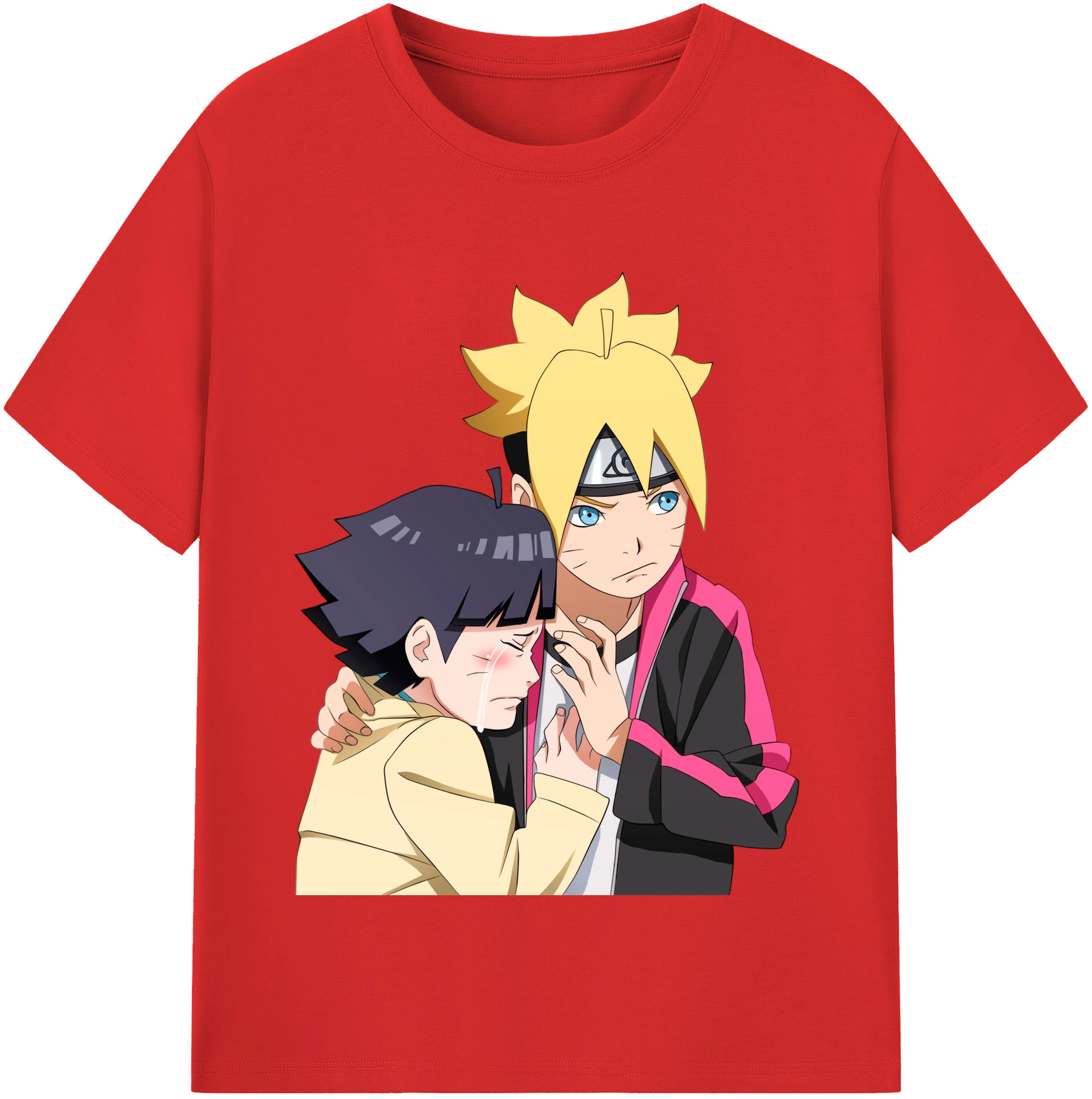 （画像用） NARUTO -ナルト- うずまき ボルト Uzumaki Boruto レディースカジュアルプリントTシャツ（綿100％）