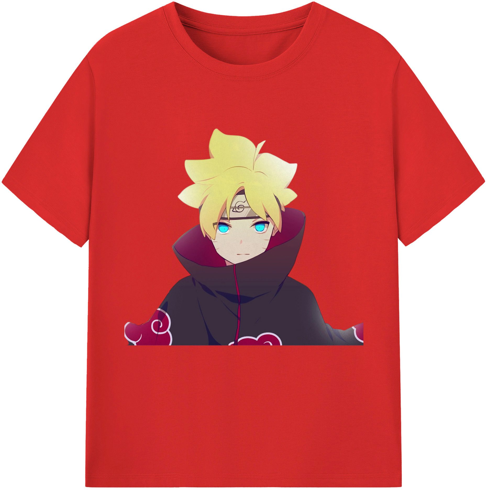 （画像用） NARUTO -ナルト- うずまき ボルト Uzumaki Boruto レディースカジュアルプリントTシャツ（綿100％）