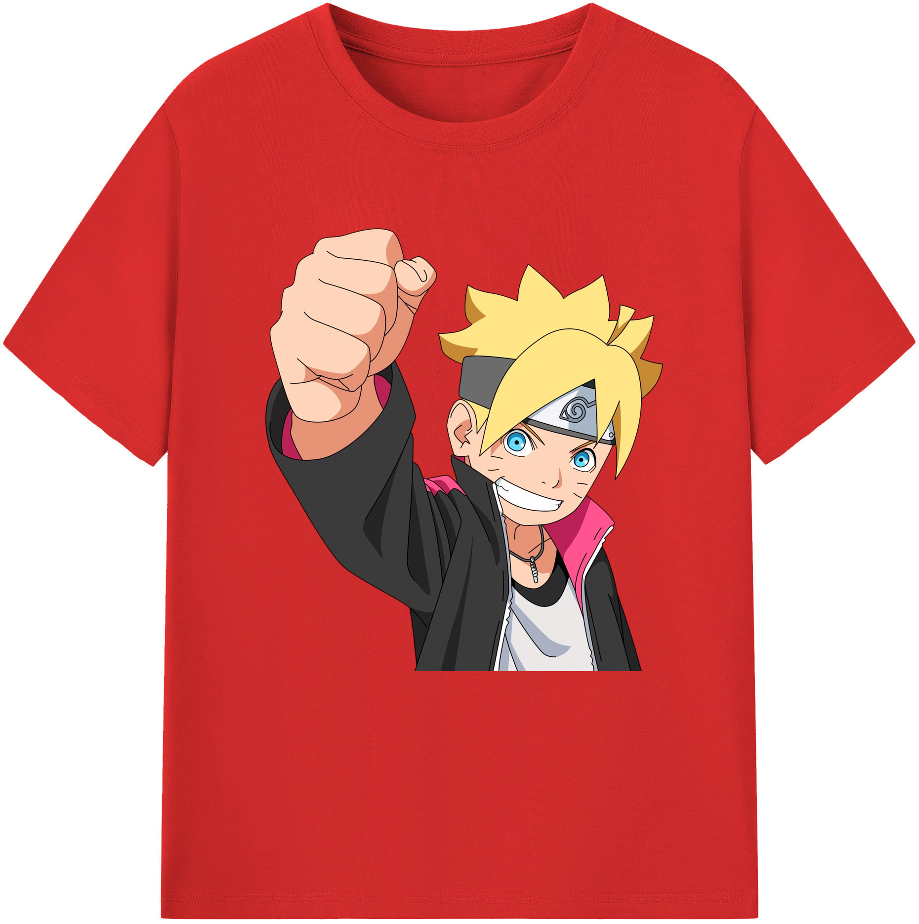 （画像用） NARUTO -ナルト- うずまき ボルト Uzumaki Boruto レディースカジュアルプリントTシャツ（綿100％）