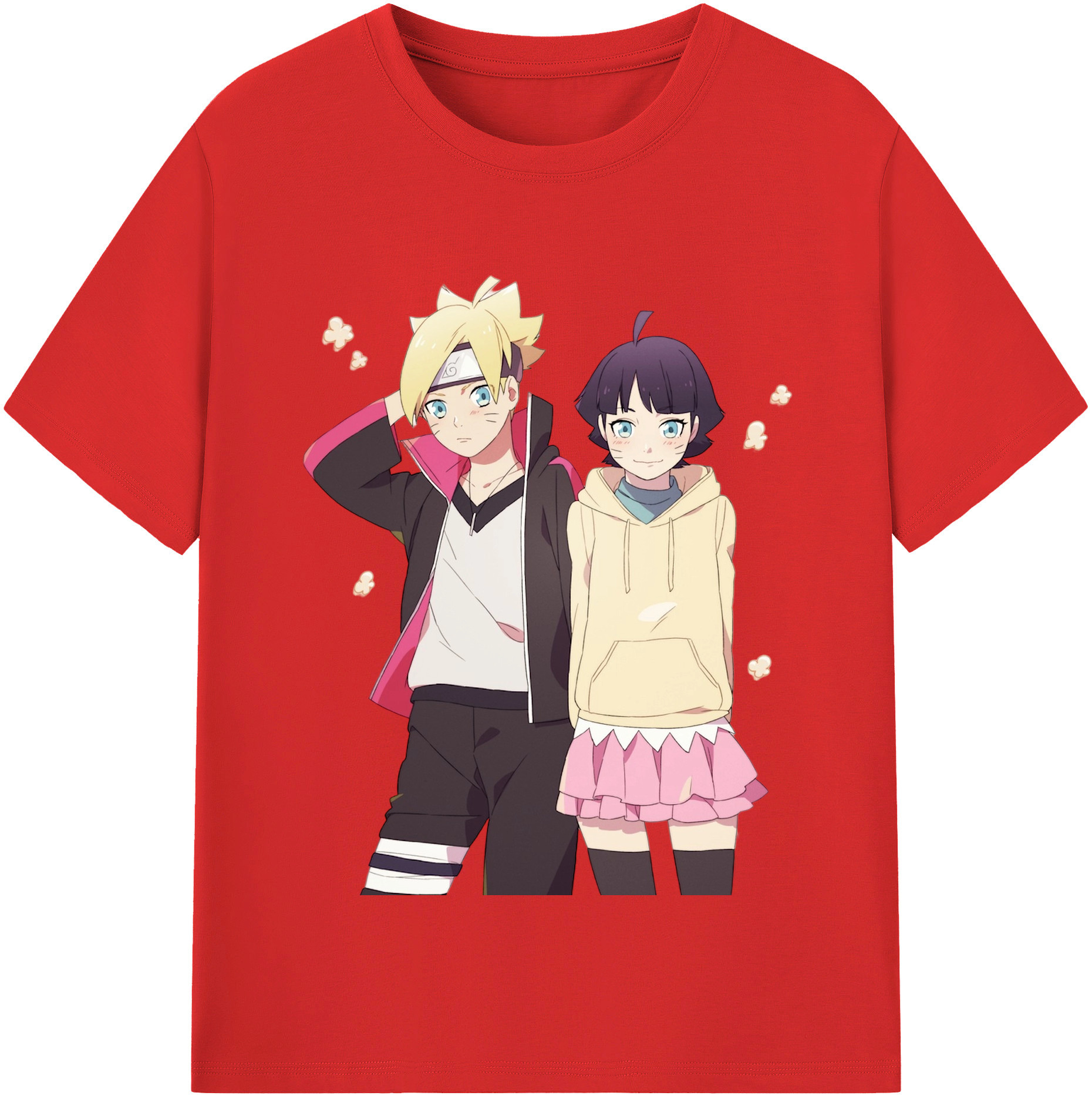 （画像用） NARUTO -ナルト- うずまき ボルト Uzumaki Boruto レディースカジュアルプリントTシャツ（綿100％）