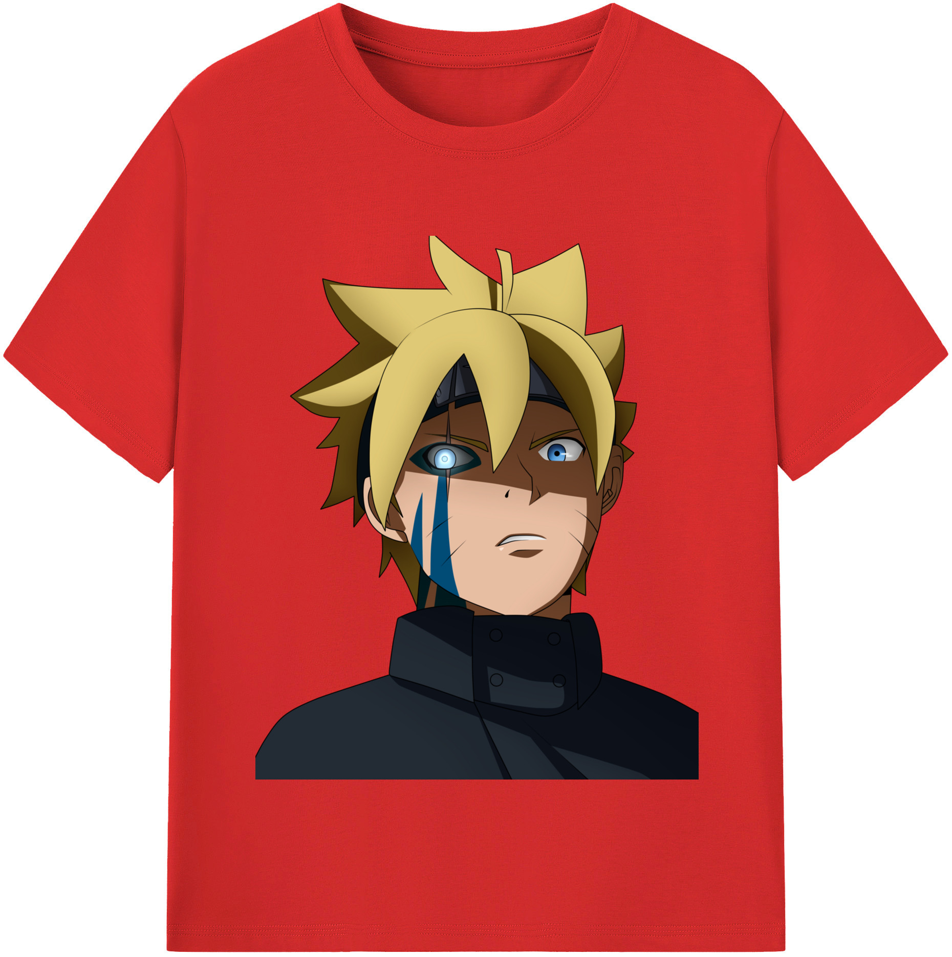（画像用） NARUTO -ナルト- うずまき ボルト Uzumaki Boruto レディースカジュアルプリントTシャツ（綿100％）