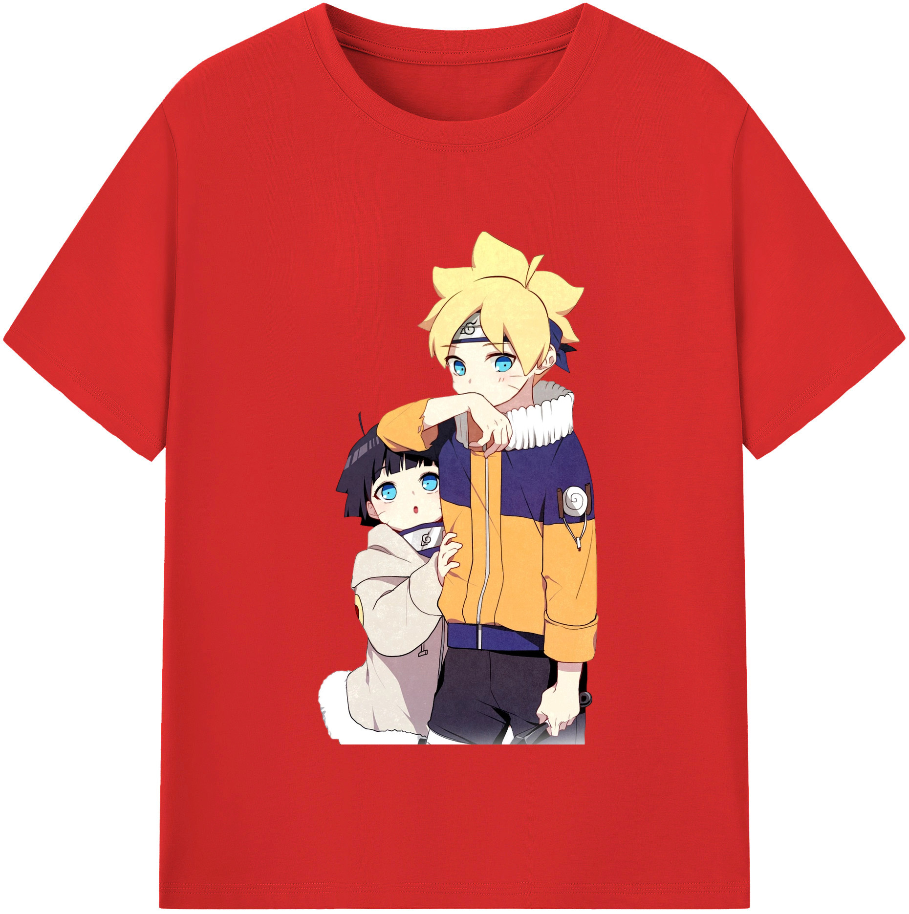 （画像用） NARUTO -ナルト- うずまき ボルト Uzumaki Boruto レディースカジュアルプリントTシャツ（綿100％）