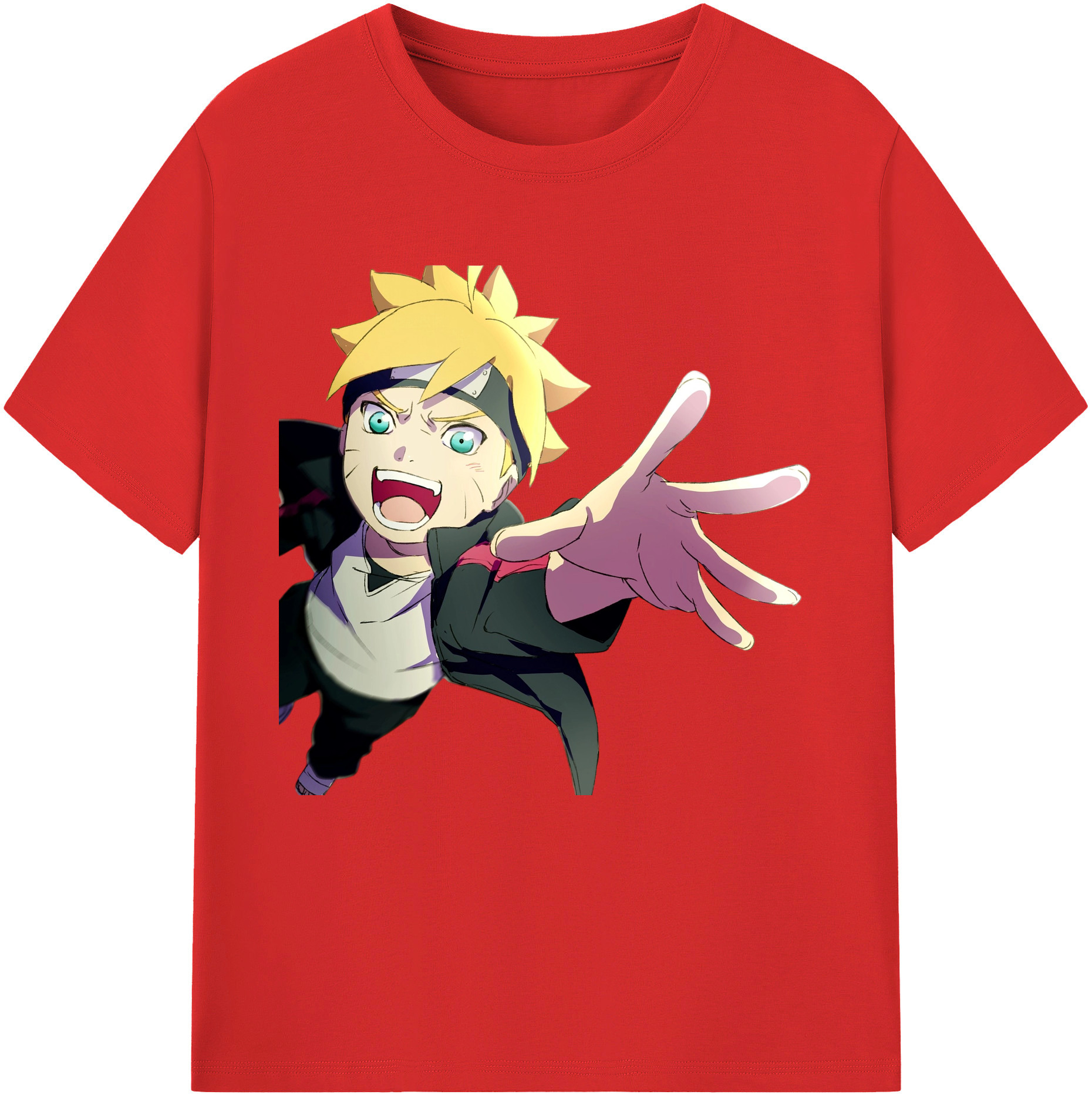 （画像用） NARUTO -ナルト- うずまき ボルト Uzumaki Boruto レディースカジュアルプリントTシャツ（綿100％）