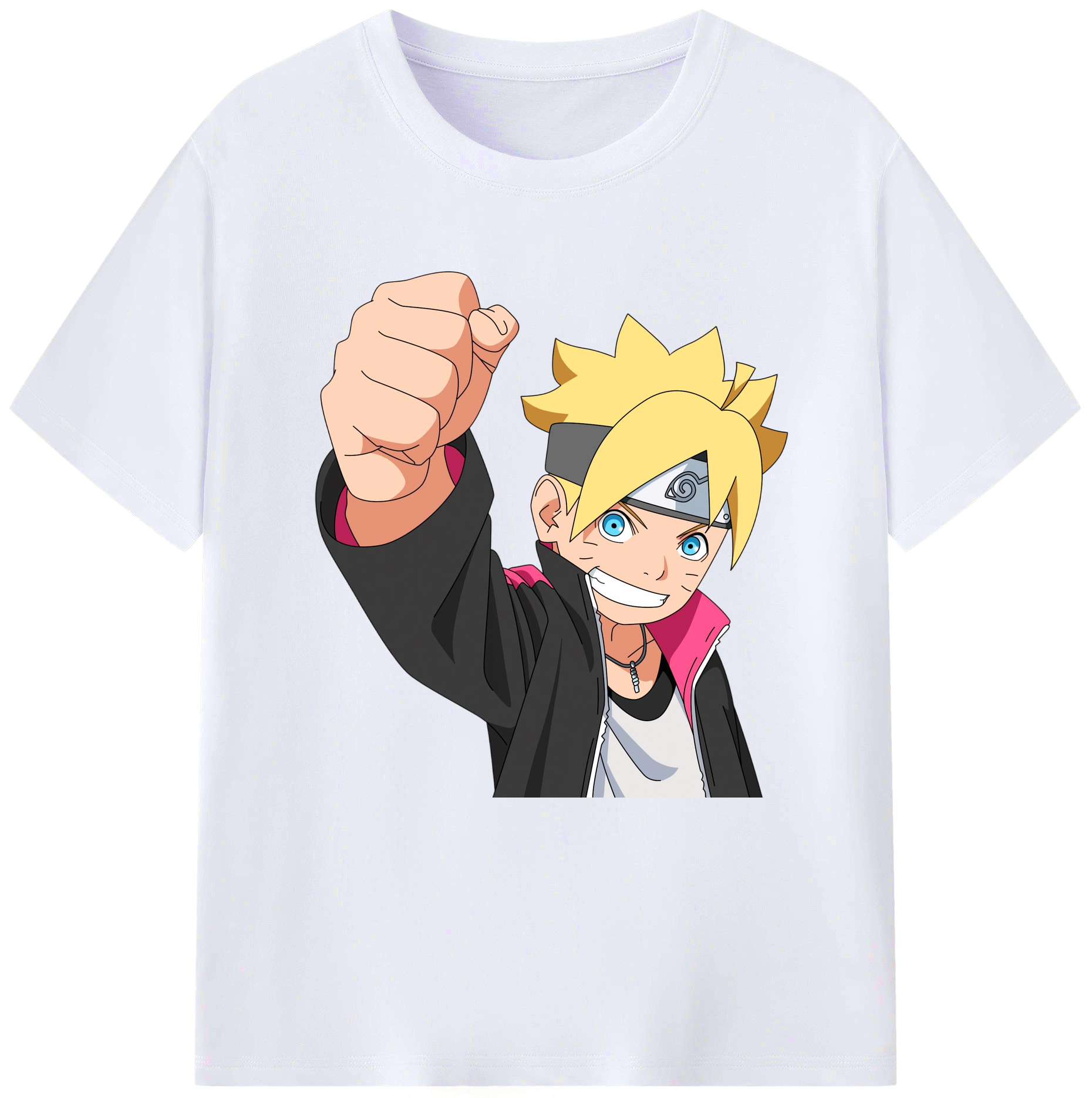 （画像用） NARUTO -ナルト- うずまき ボルト Uzumaki Boruto レディースカジュアルプリントTシャツ（綿100％）