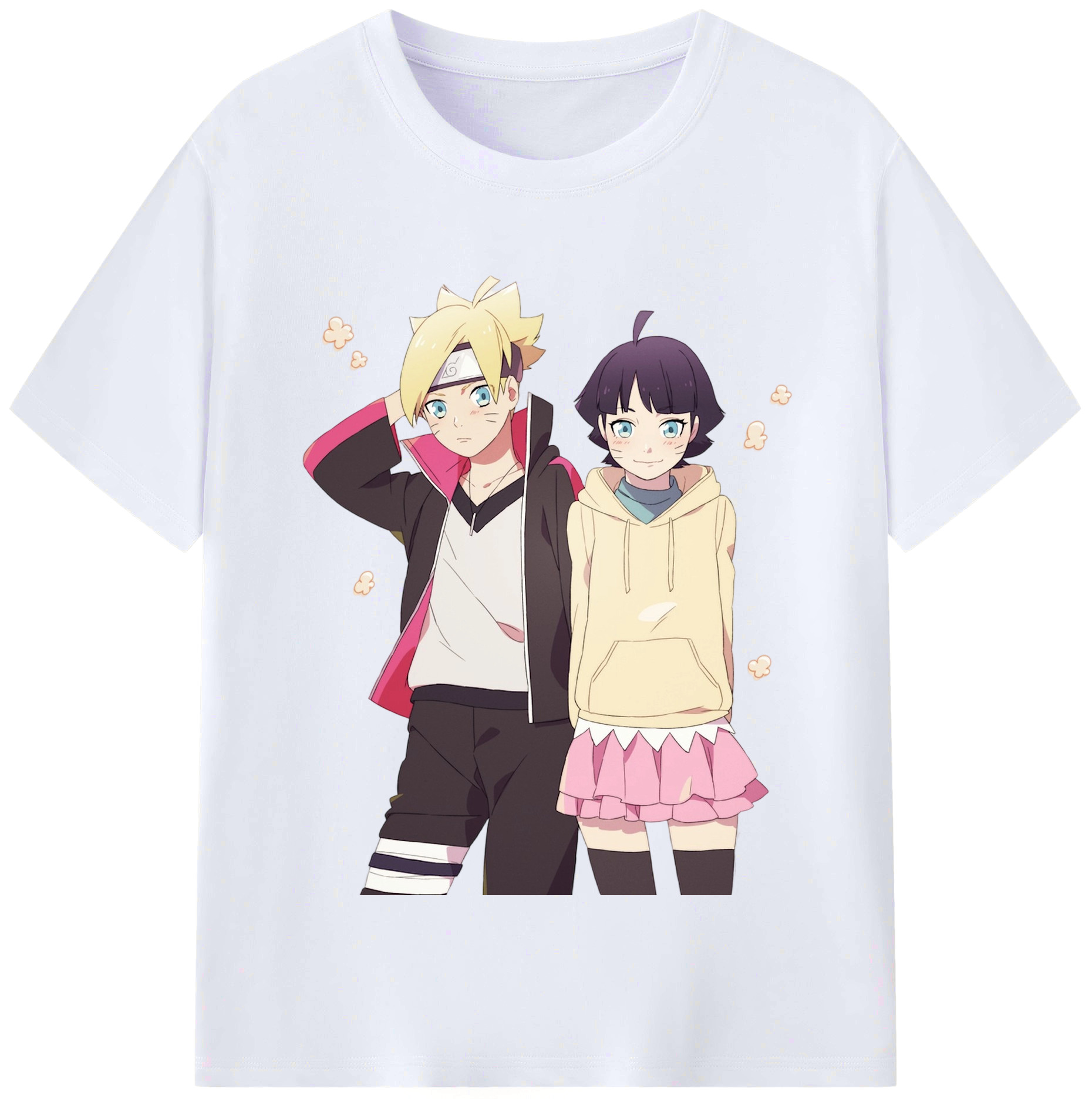 （画像用） NARUTO -ナルト- うずまき ボルト Uzumaki Boruto レディースカジュアルプリントTシャツ（綿100％）
