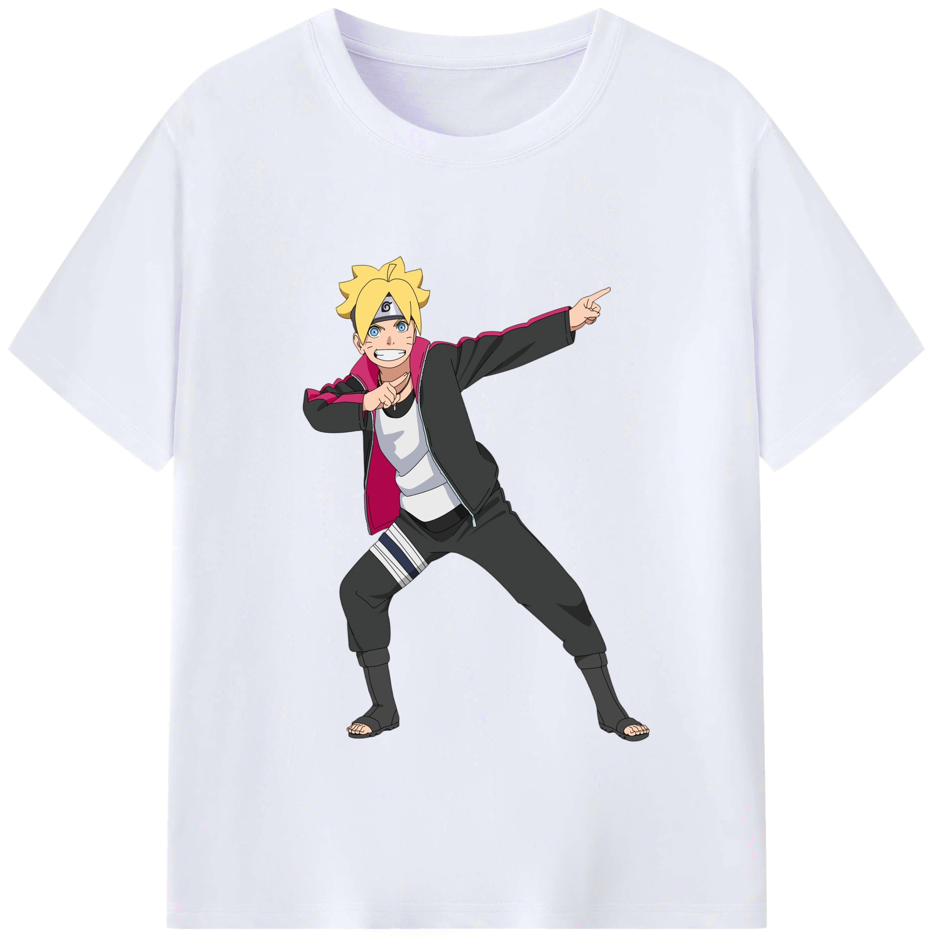 （画像用） NARUTO -ナルト- うずまき ボルト Uzumaki Boruto レディースカジュアルプリントTシャツ（綿100％）