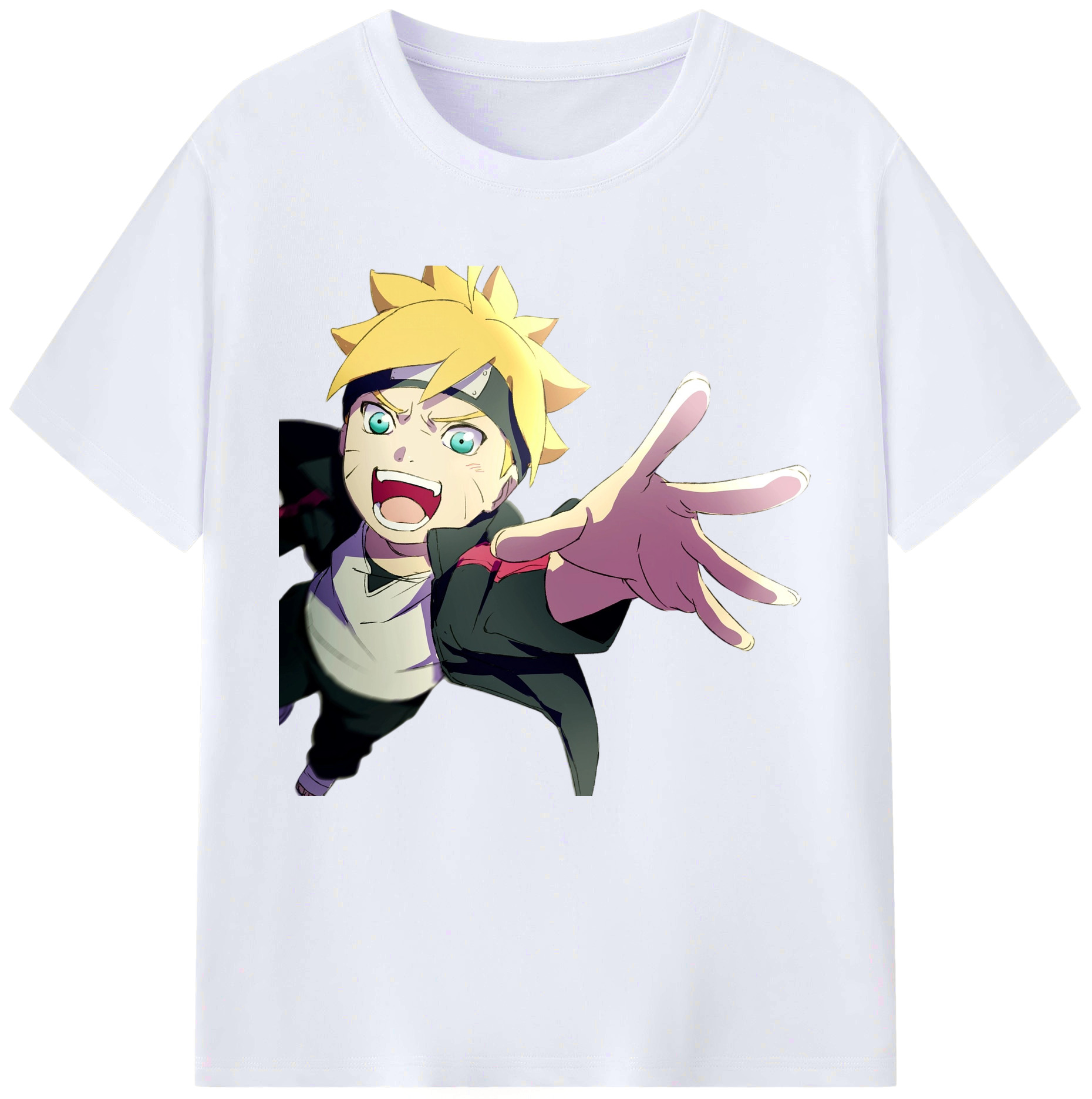 （画像用） NARUTO -ナルト- うずまき ボルト Uzumaki Boruto レディースカジュアルプリントTシャツ（綿100％）