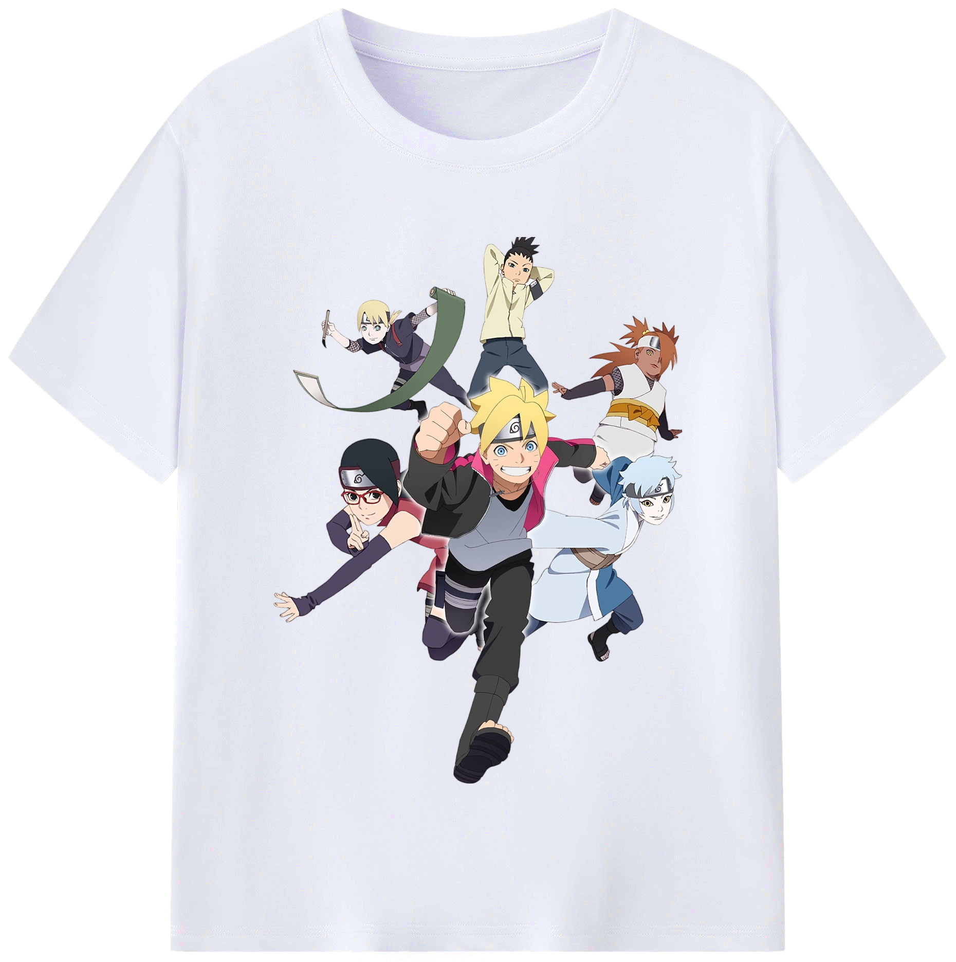 （画像用） NARUTO -ナルト- うずまき ボルト Uzumaki Boruto レディースカジュアルプリントTシャツ（綿100％）