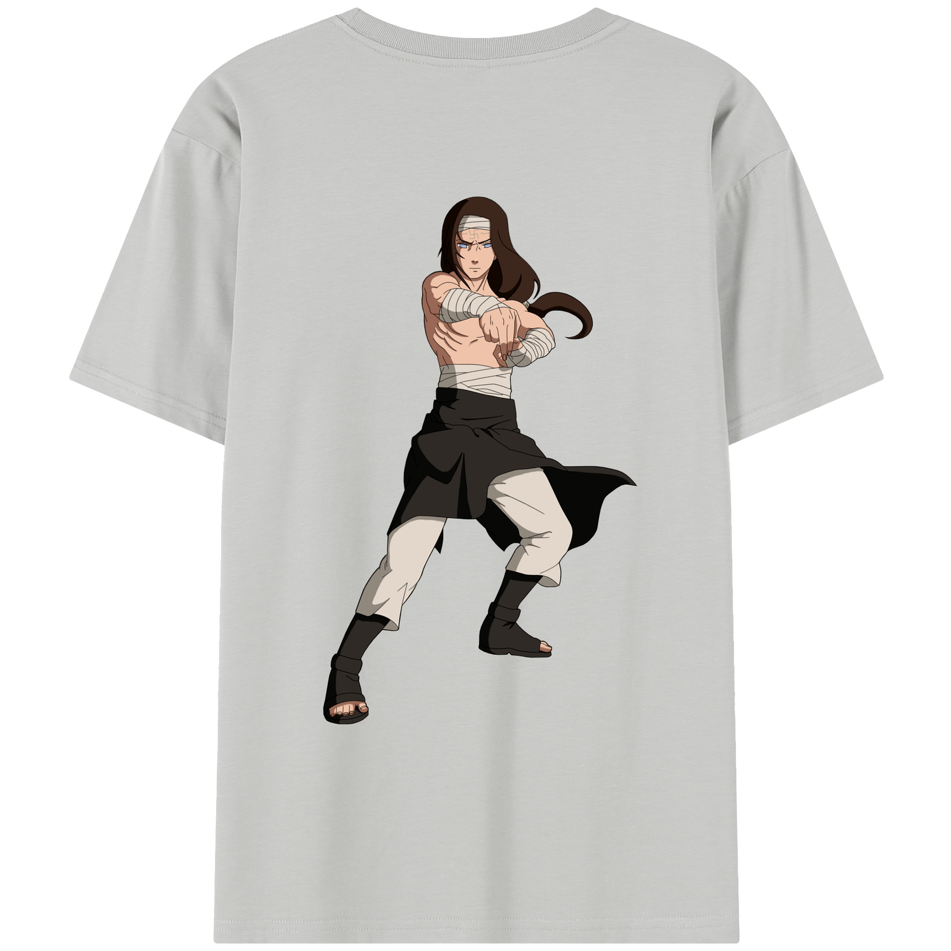 （画像用） NARUTO -ナルト- 日向ネジ Hyūga Neji レディース半袖Tシャツ(バックプリント)