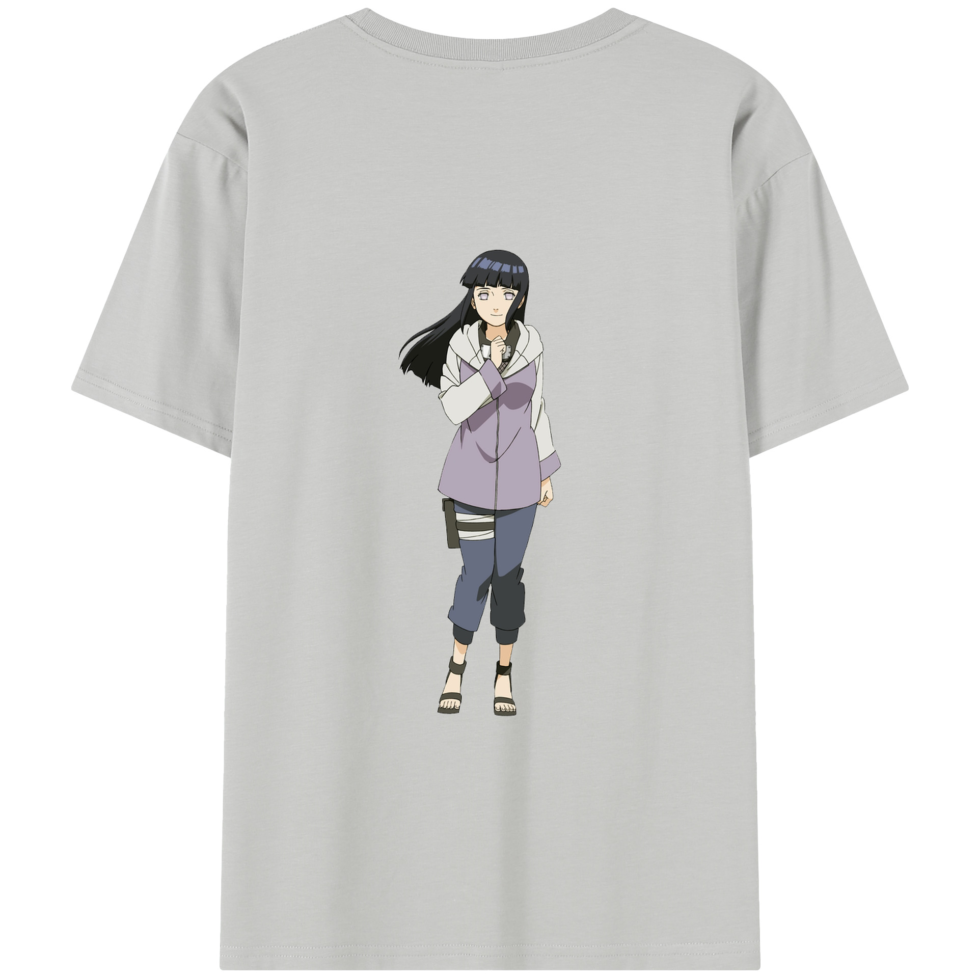 （画像用） NARUTO -ナルト- 日向ヒナタ Hyūga Hinata レディース半袖Tシャツ(バックプリント)