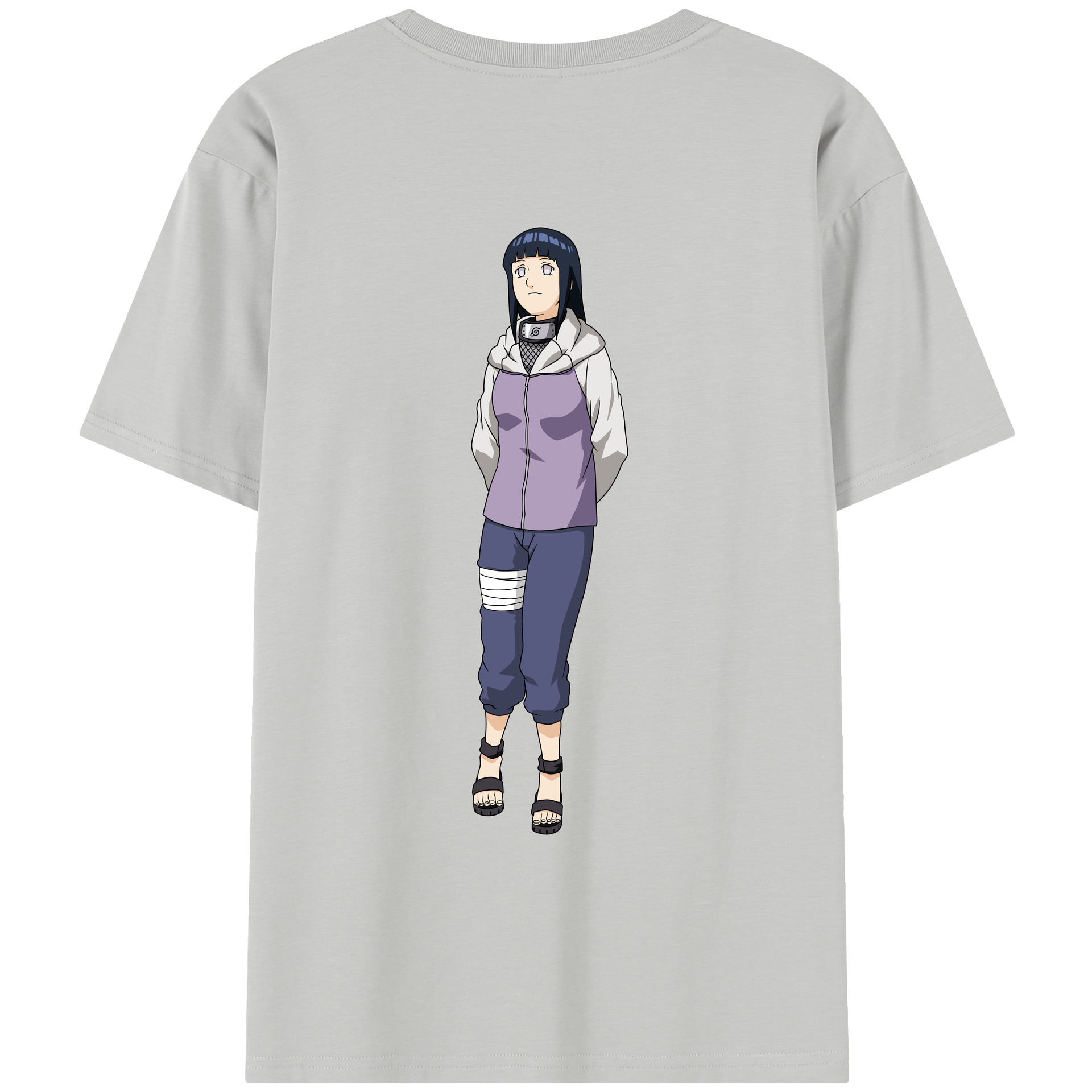 （画像用） NARUTO -ナルト- 日向ヒナタ Hyūga Hinata レディース半袖Tシャツ(バックプリント)