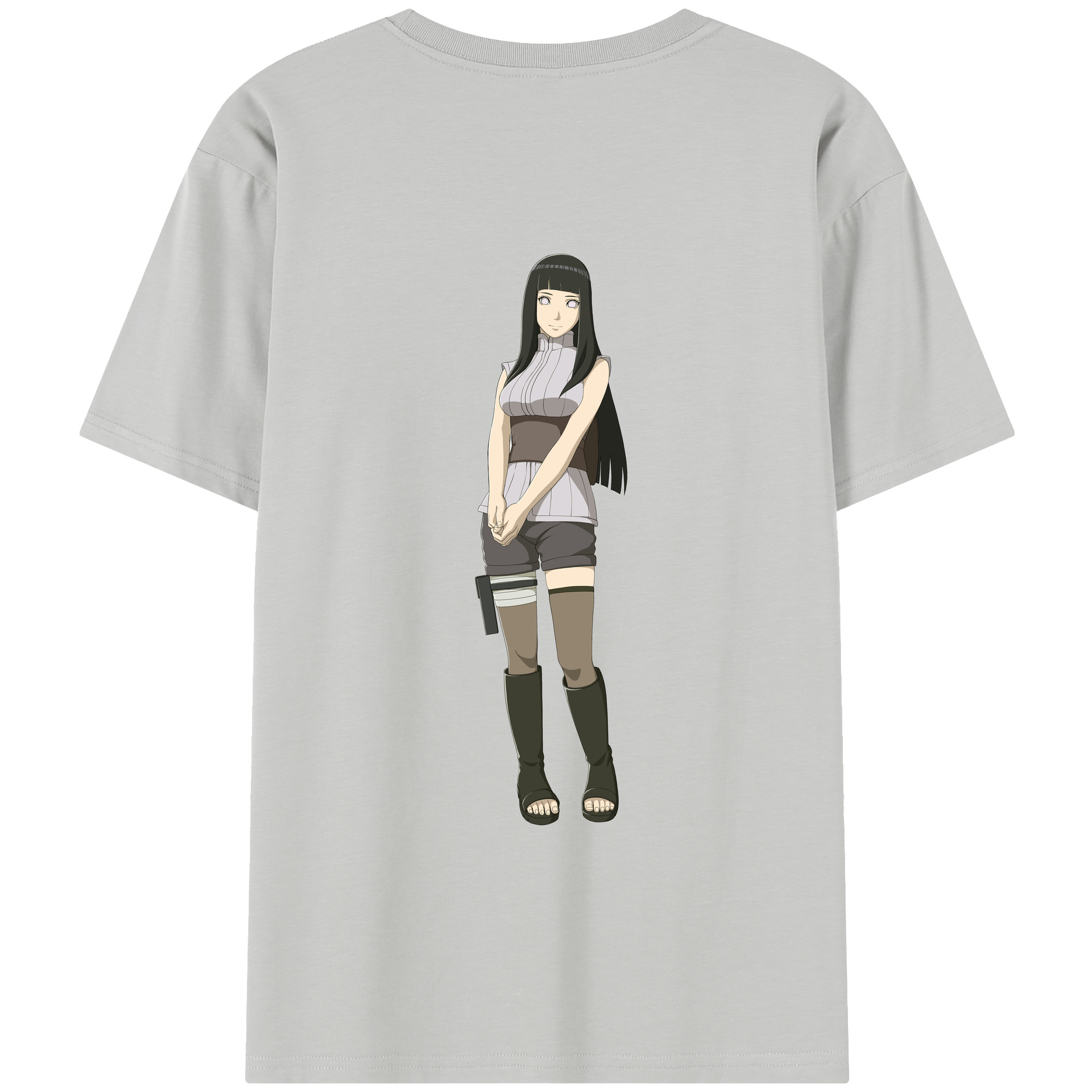 （画像用） NARUTO -ナルト- 日向ヒナタ Hyūga Hinata レディース半袖Tシャツ(バックプリント)