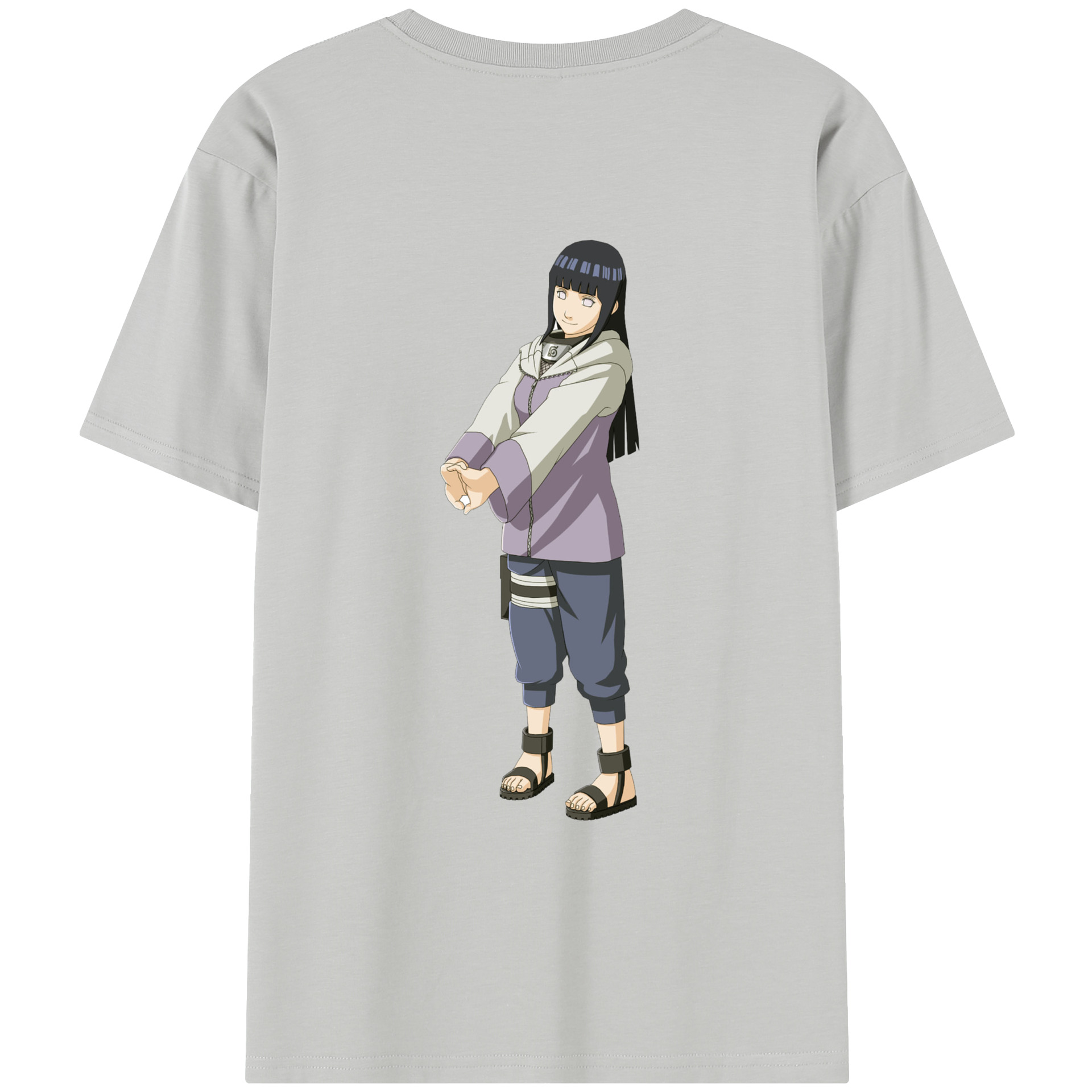 （画像用） NARUTO -ナルト- 日向ヒナタ Hyūga Hinata レディース半袖Tシャツ(バックプリント)
