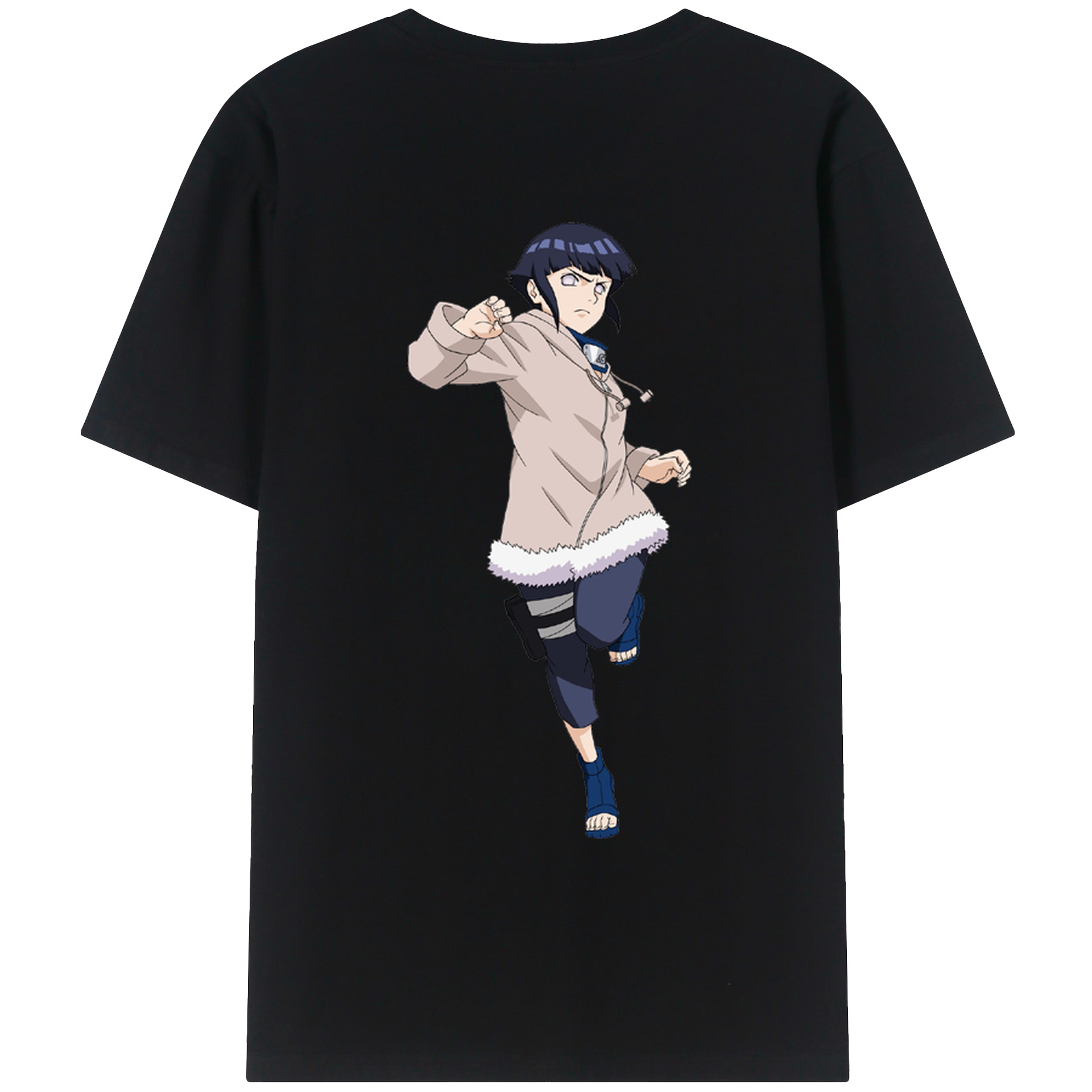 （画像用） NARUTO -ナルト- 日向ヒナタ Hyūga Hinata レディース半袖Tシャツ(バックプリント)