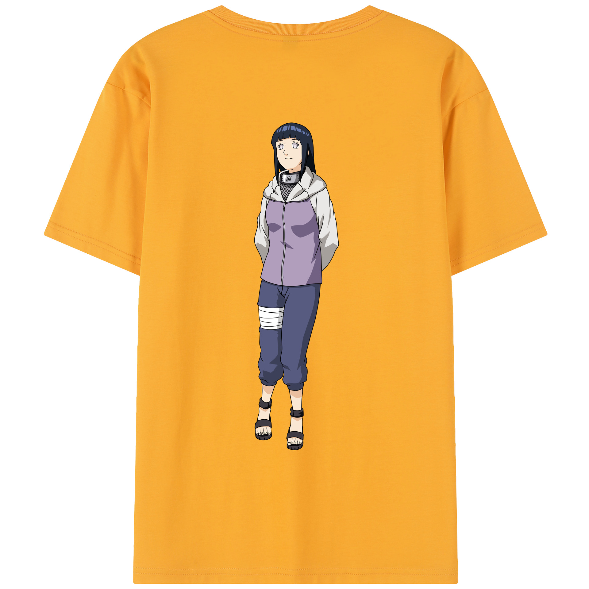 （画像用） NARUTO -ナルト- 日向ヒナタ Hyūga Hinata レディース半袖Tシャツ(バックプリント)