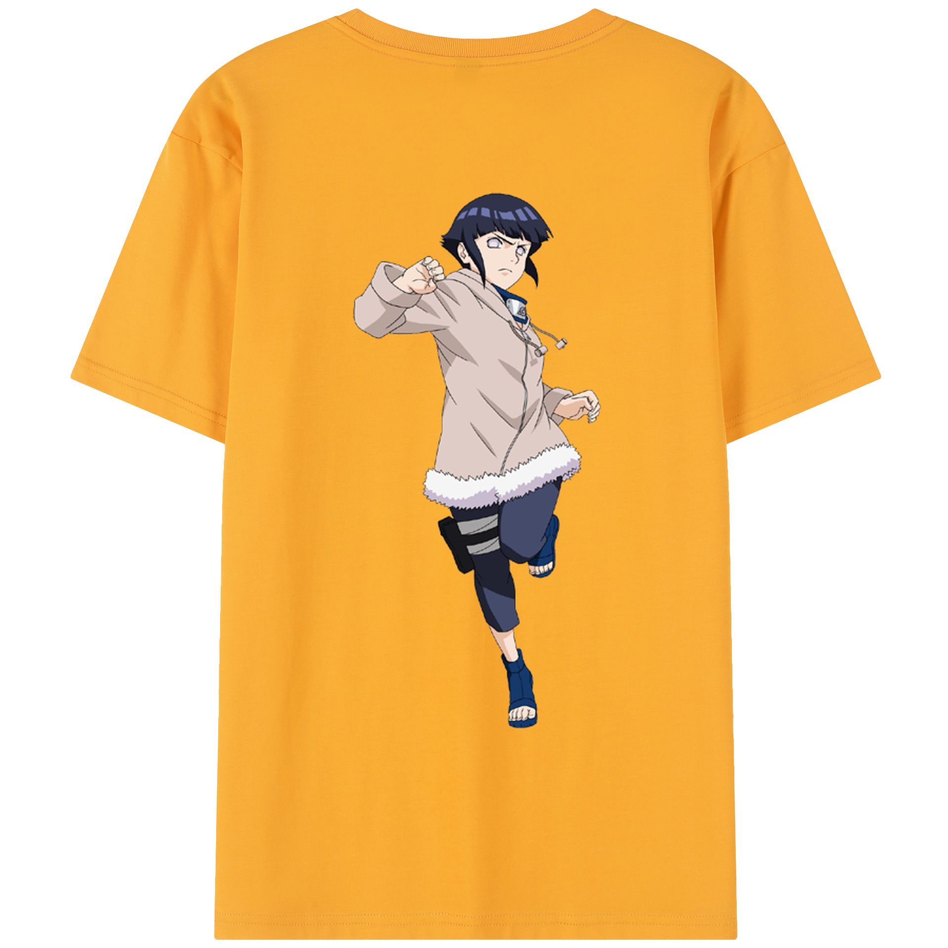 （画像用） NARUTO -ナルト- 日向ヒナタ Hyūga Hinata レディース半袖Tシャツ(バックプリント)