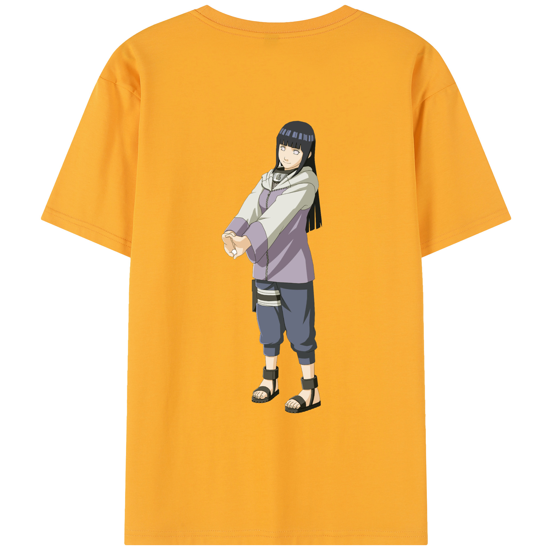 （画像用） NARUTO -ナルト- 日向ヒナタ Hyūga Hinata レディース半袖Tシャツ(バックプリント)