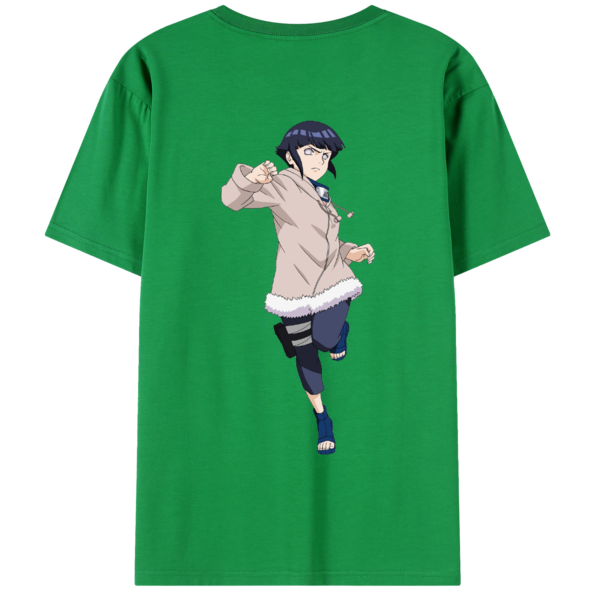 （画像用） NARUTO -ナルト- 日向ヒナタ Hyūga Hinata レディース半袖Tシャツ(バックプリント)