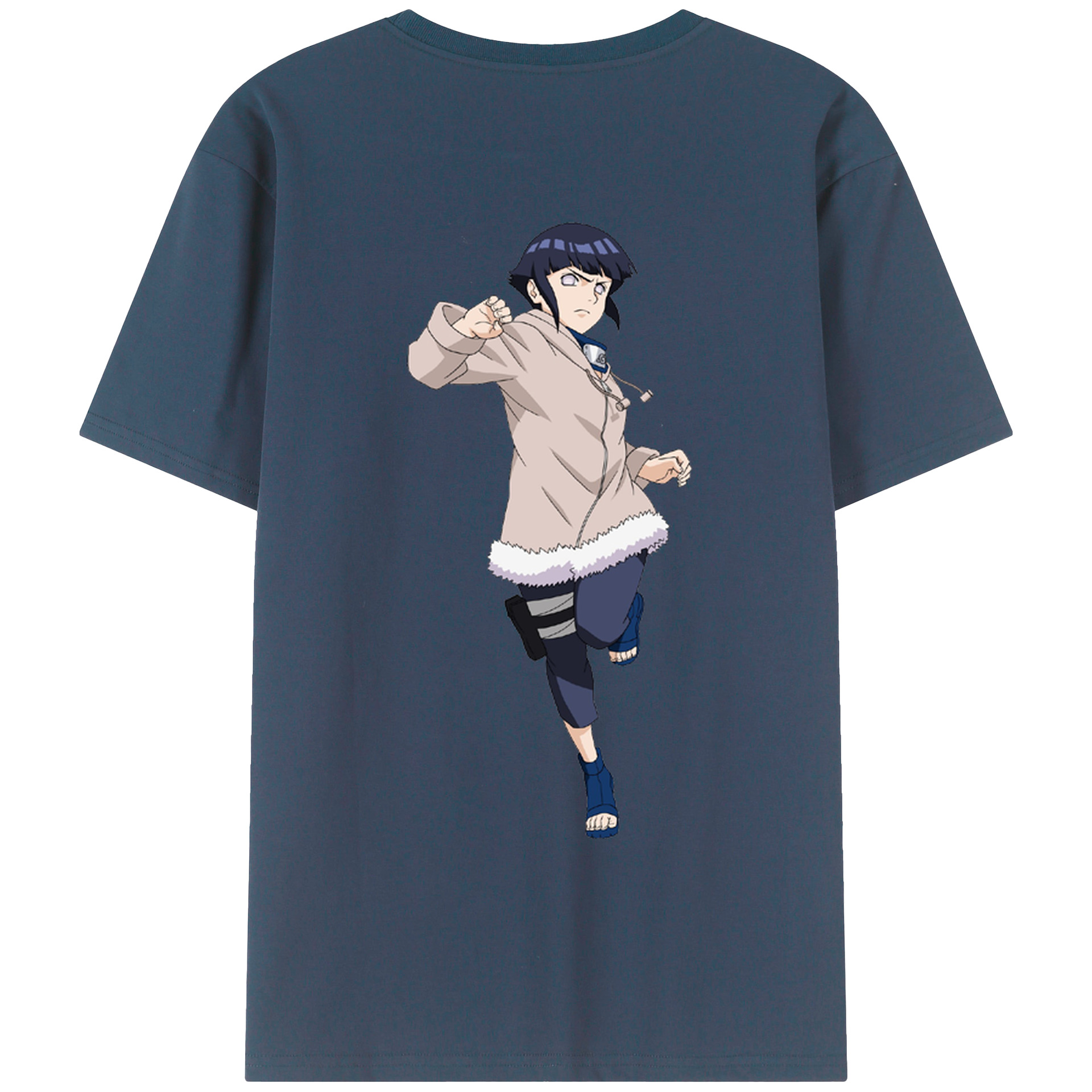 （画像用） NARUTO -ナルト- 日向ヒナタ Hyūga Hinata レディース半袖Tシャツ(バックプリント)