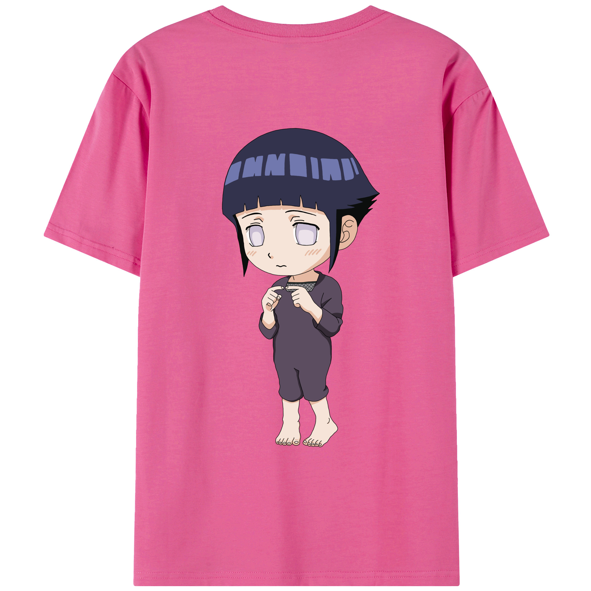 （画像用） NARUTO -ナルト- 日向ヒナタ Hyūga Hinata レディース半袖Tシャツ(バックプリント)