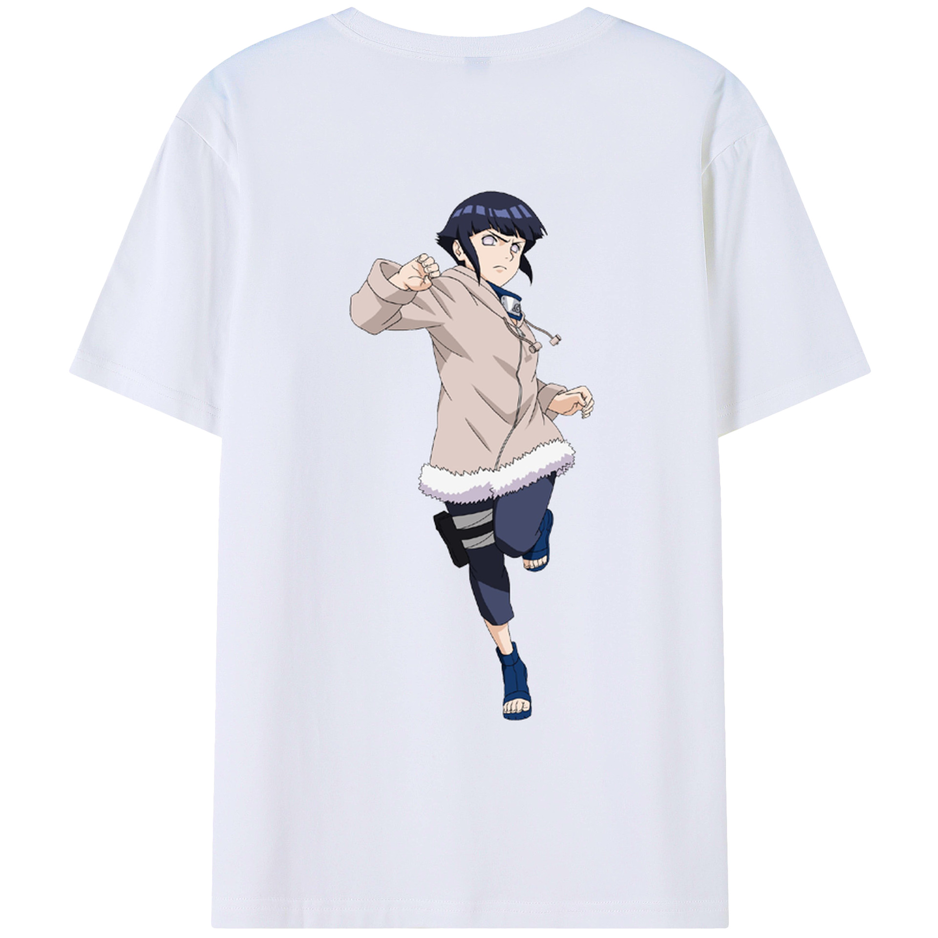 （画像用） NARUTO -ナルト- 日向ヒナタ Hyūga Hinata レディース半袖Tシャツ(バックプリント)