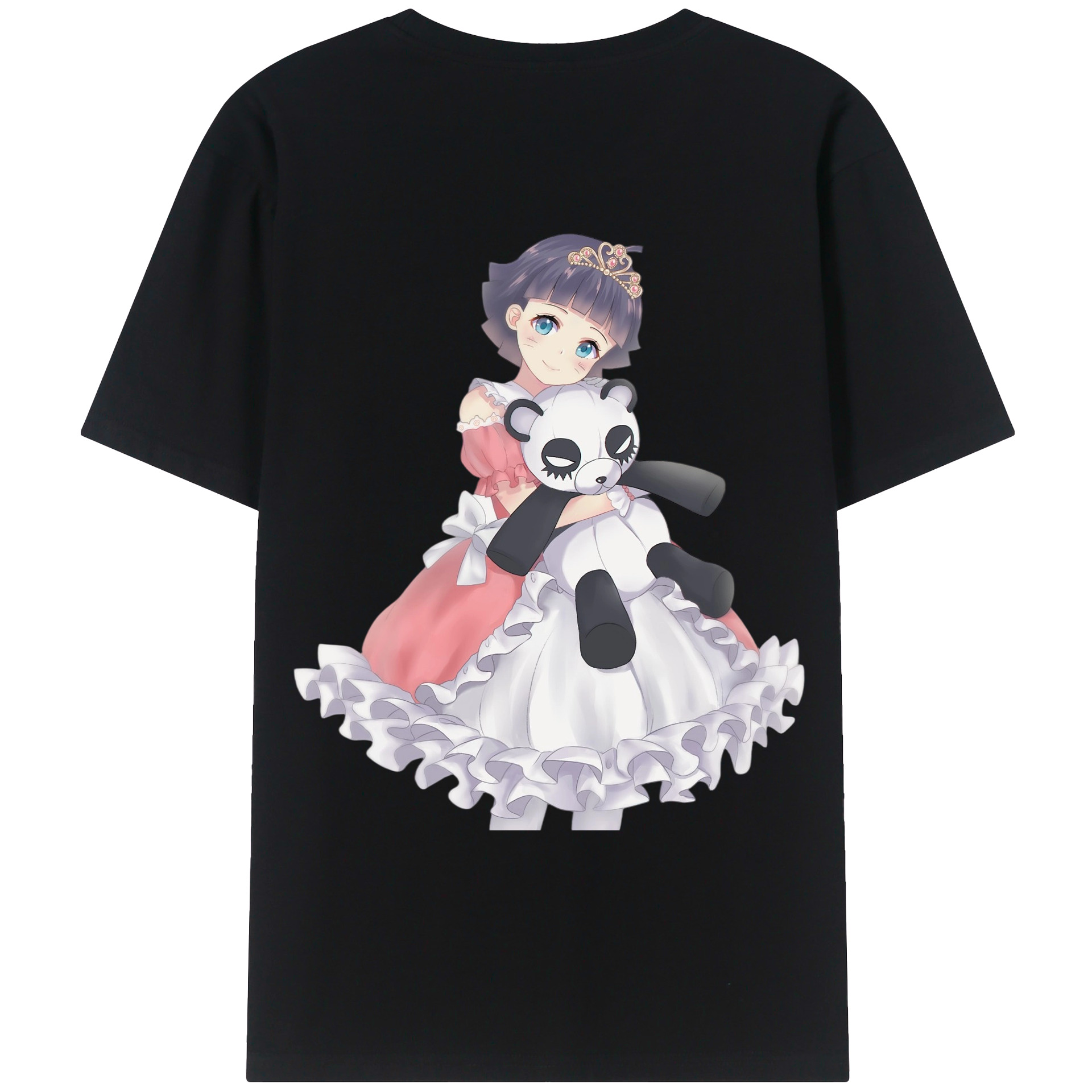 （画像用） NARUTO -ナルト- うずまき ヒマワリ Uzumaki Himawari 綿100％ メンズ半袖Tシャツ（バックプリント） 通気性