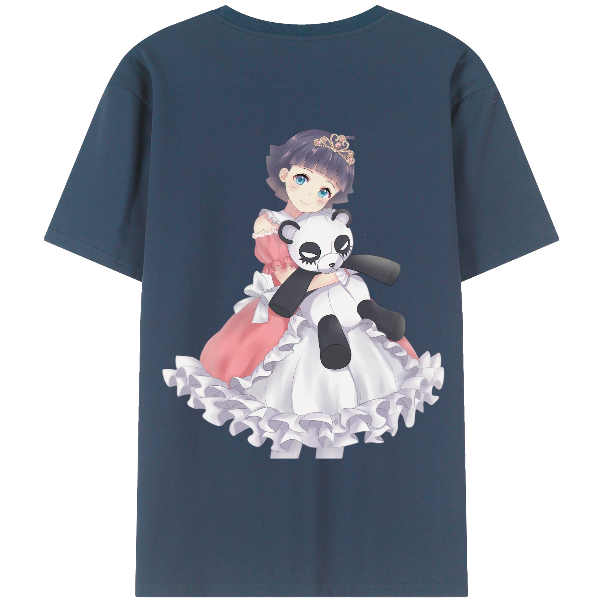 （画像用） NARUTO -ナルト- うずまき ヒマワリ Uzumaki Himawari 綿100％ メンズ半袖Tシャツ（バックプリント） 通気性