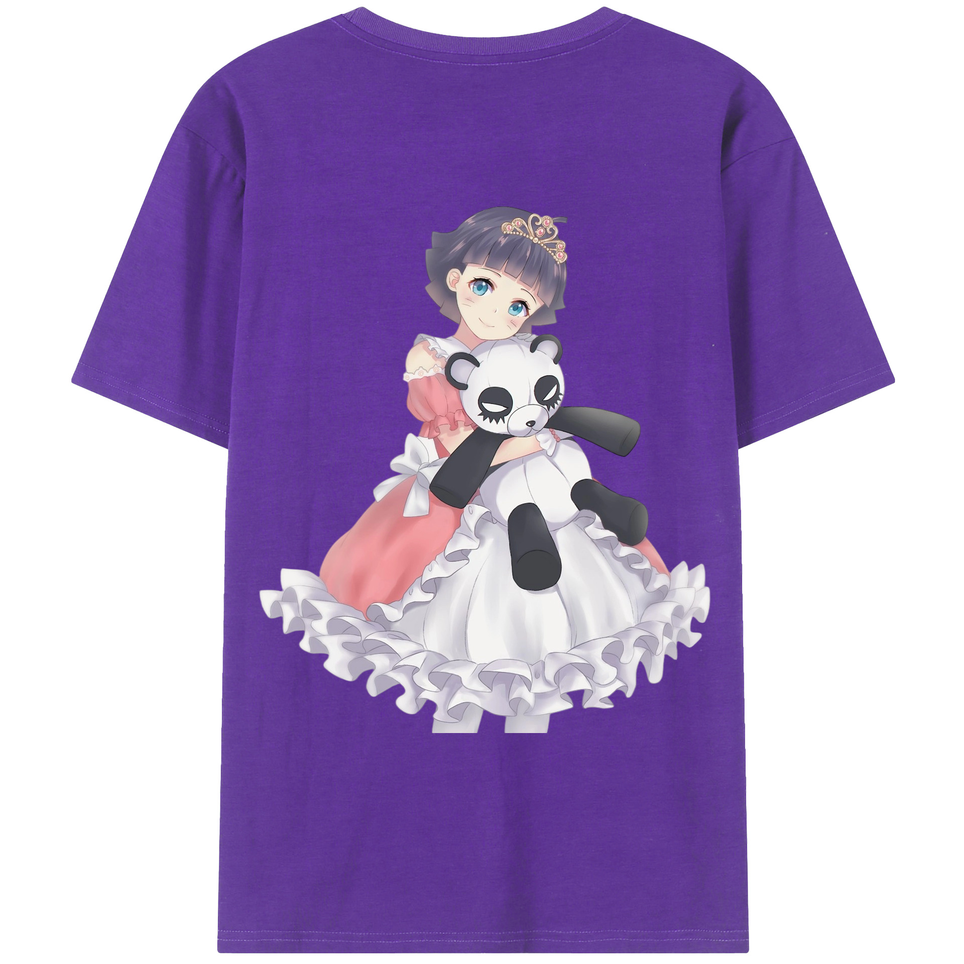 （画像用） NARUTO -ナルト- うずまき ヒマワリ Uzumaki Himawari 綿100％ メンズ半袖Tシャツ（バックプリント） 通気性