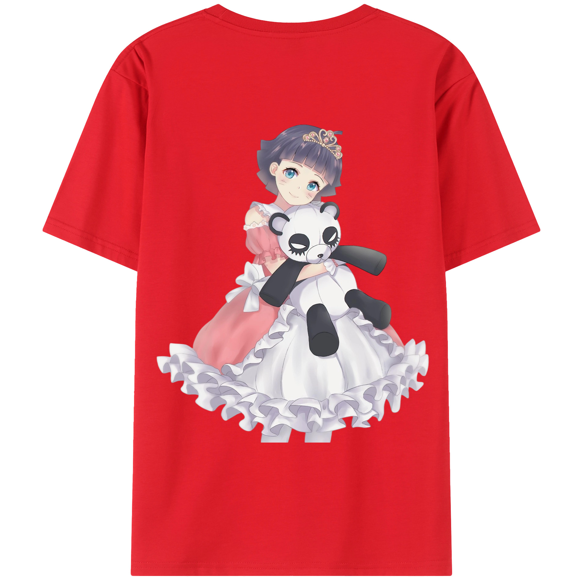 （画像用） NARUTO -ナルト- うずまき ヒマワリ Uzumaki Himawari 綿100％ メンズ半袖Tシャツ（バックプリント） 通気性