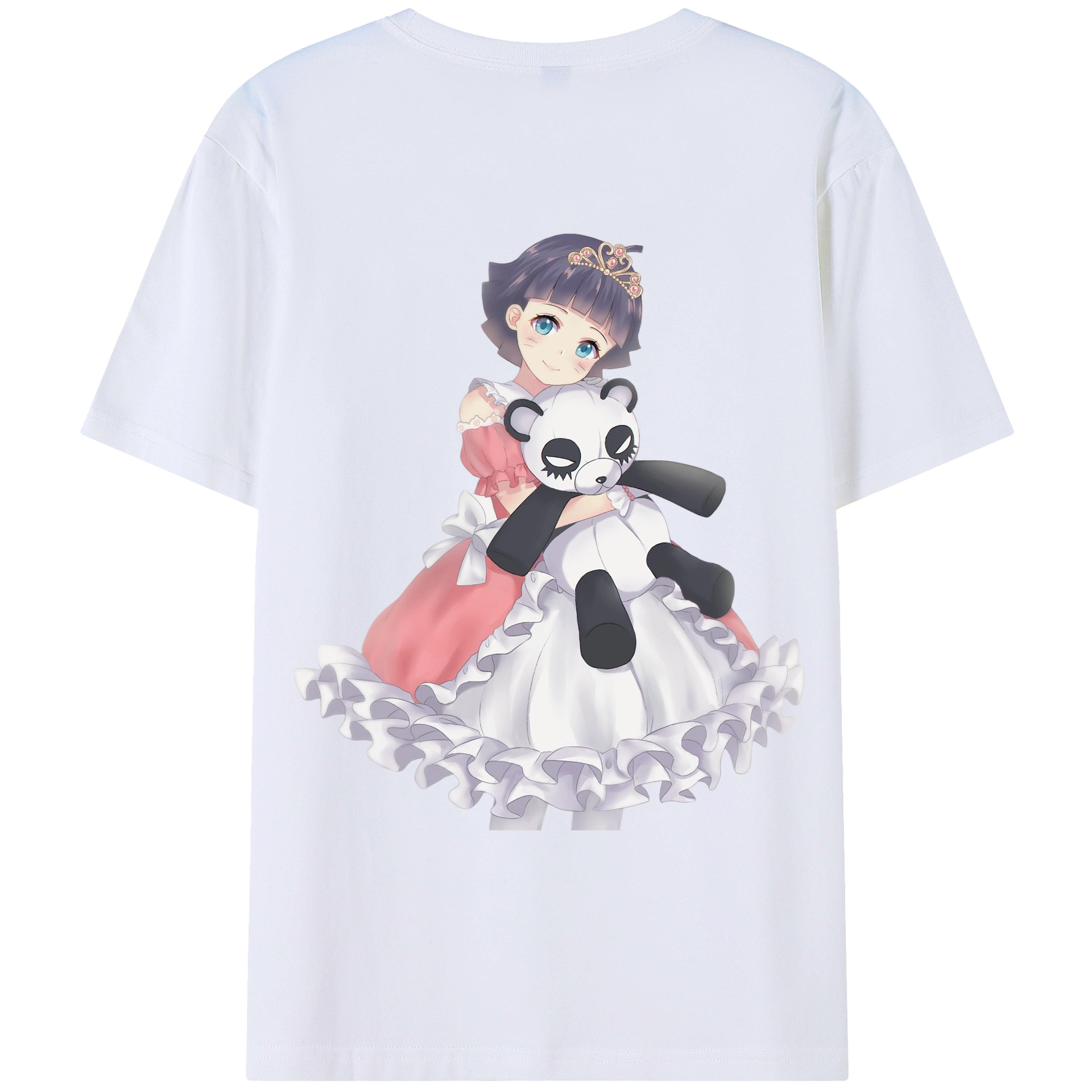 （画像用） NARUTO -ナルト- うずまき ヒマワリ Uzumaki Himawari 綿100％ メンズ半袖Tシャツ（バックプリント） 通気性