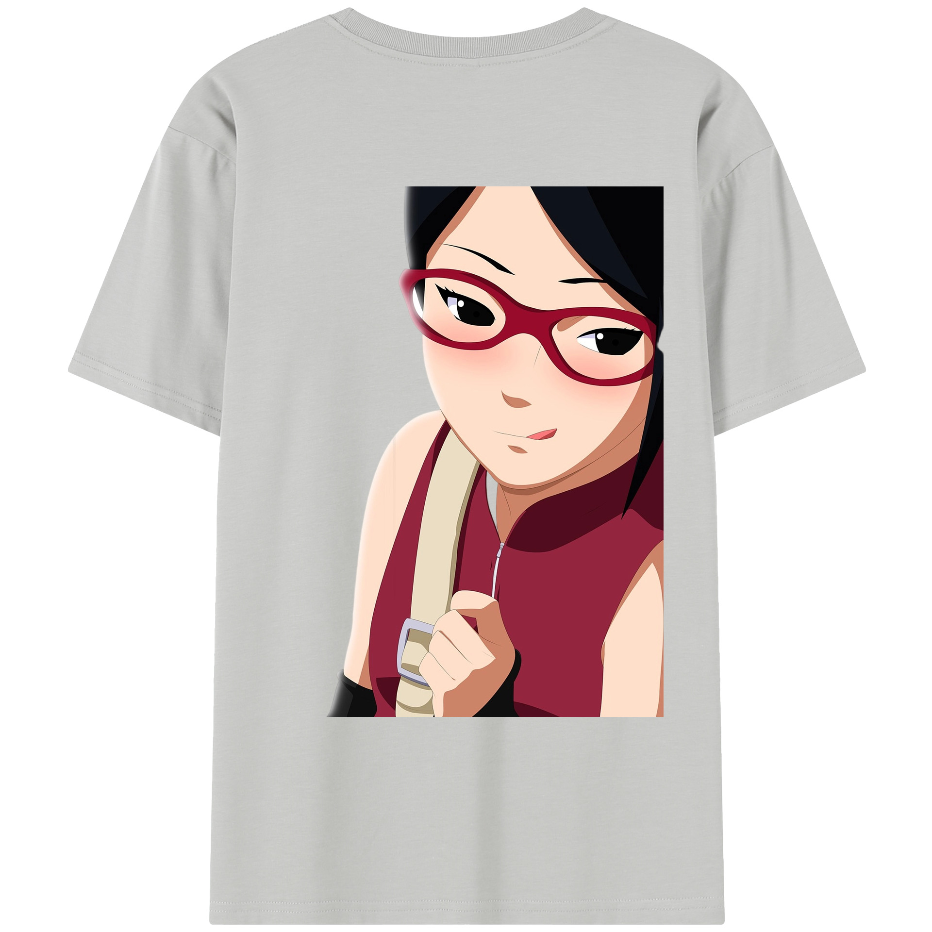 （画像用） NARUTO -ナルト- うちは サラダ Uchiha Sarada レディース半袖Tシャツ(バックプリント)