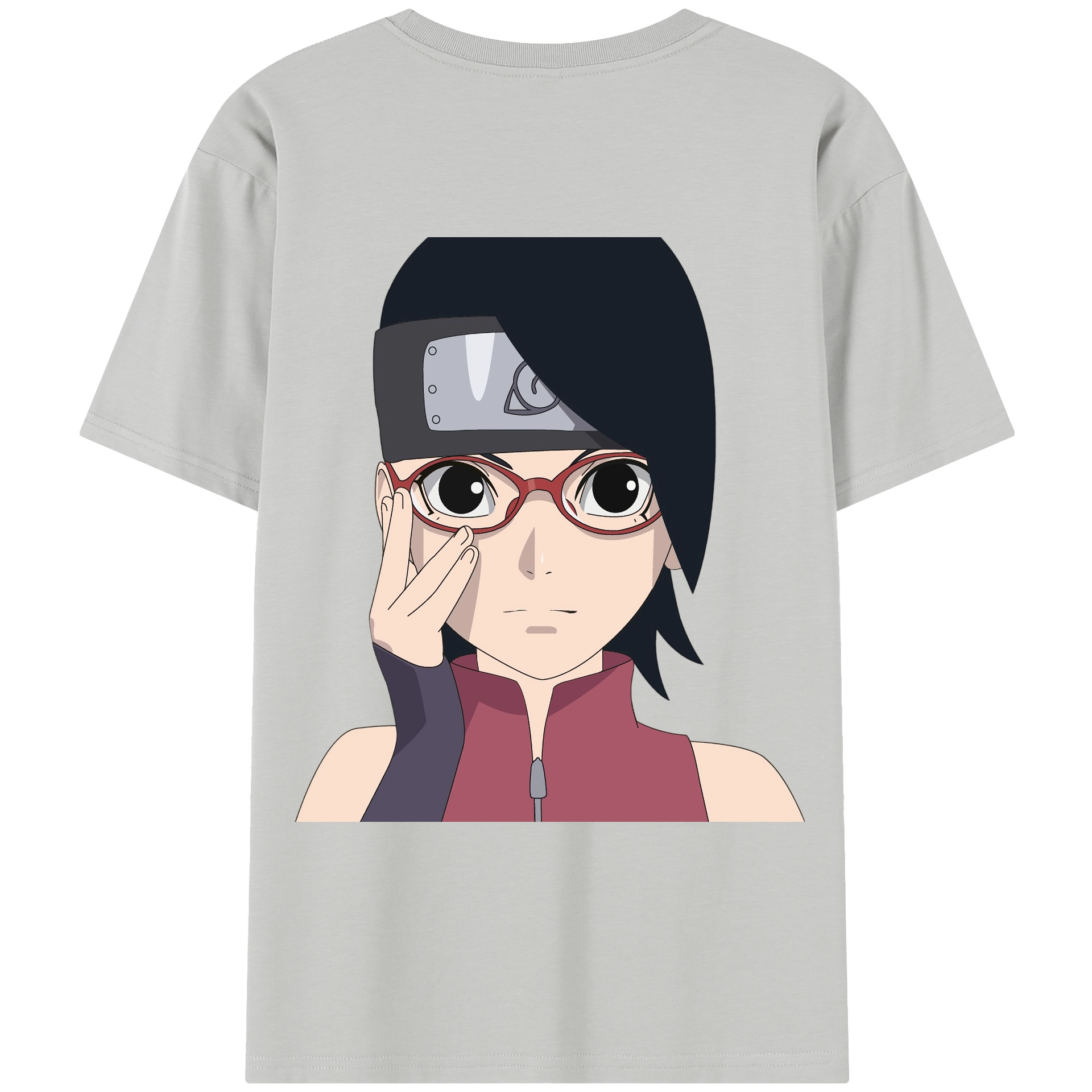 （画像用） NARUTO -ナルト- うちは サラダ Uchiha Sarada レディース半袖Tシャツ(バックプリント)