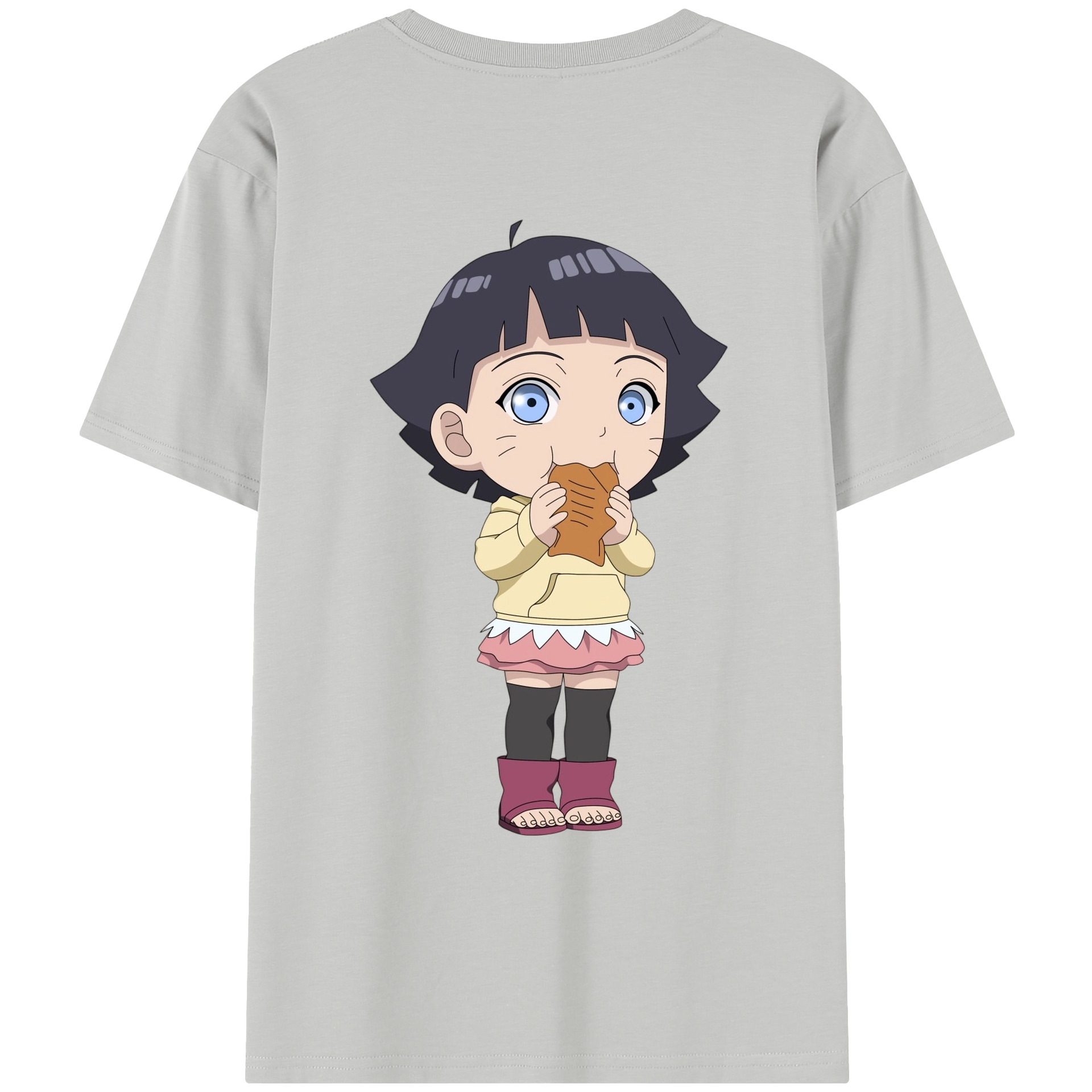 （画像用） NARUTO -ナルト- うずまき ヒマワリ Uzumaki Himawari レディース半袖Tシャツ(バックプリント)