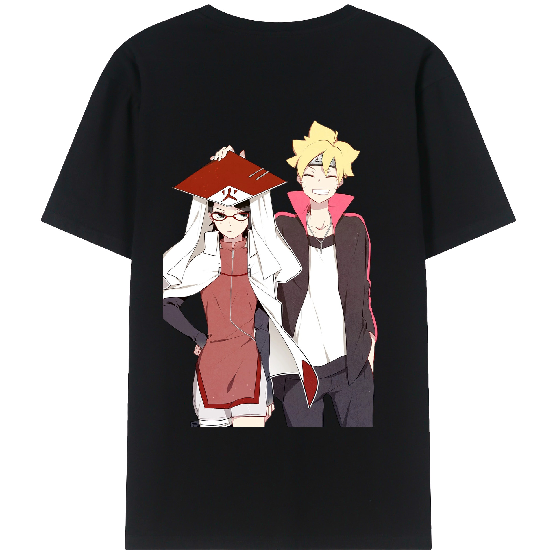 （画像用） NARUTO -ナルト- うちは サラダ Uchiha Sarada レディース半袖Tシャツ(バックプリント)
