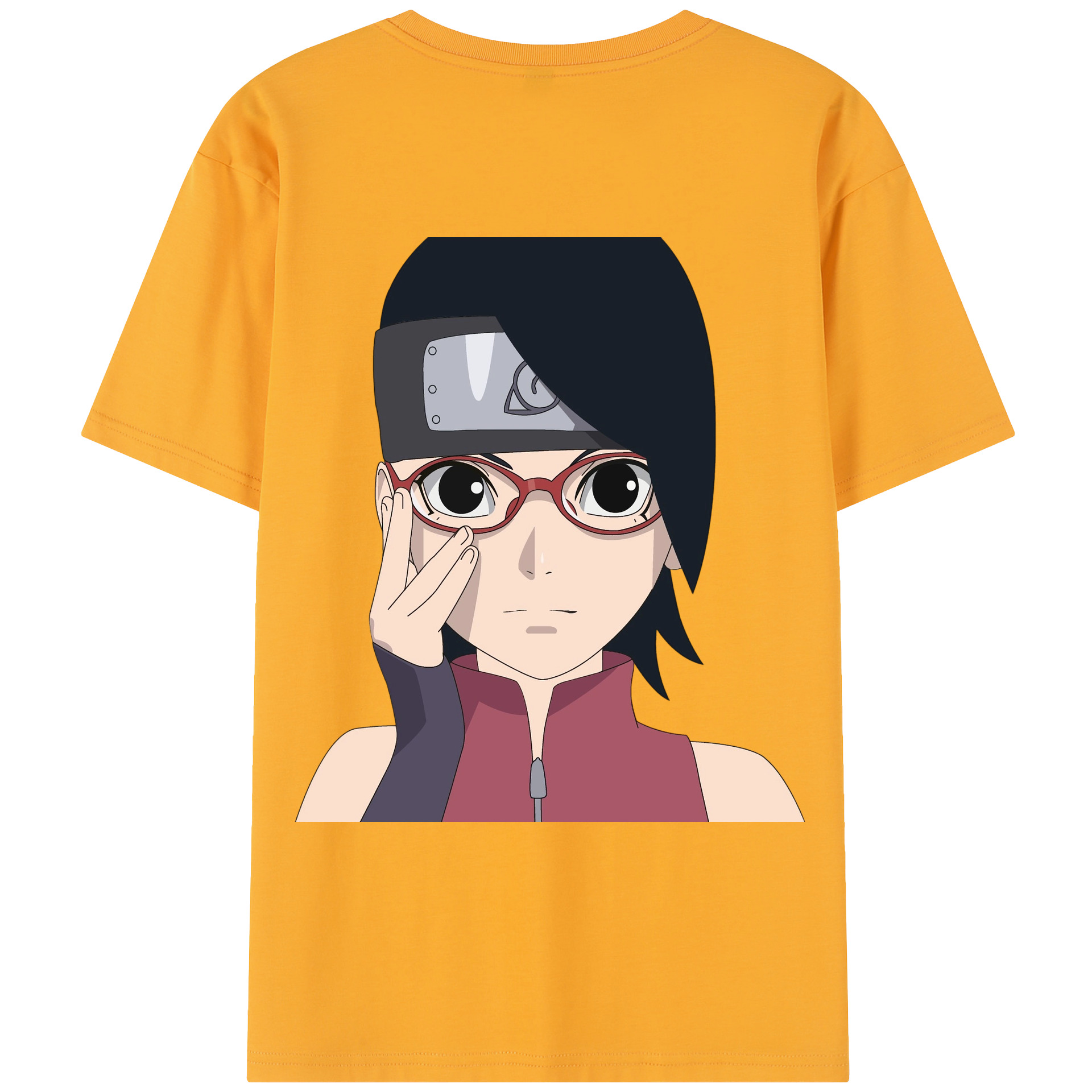 （画像用） NARUTO -ナルト- うちは サラダ Uchiha Sarada レディース半袖Tシャツ(バックプリント)