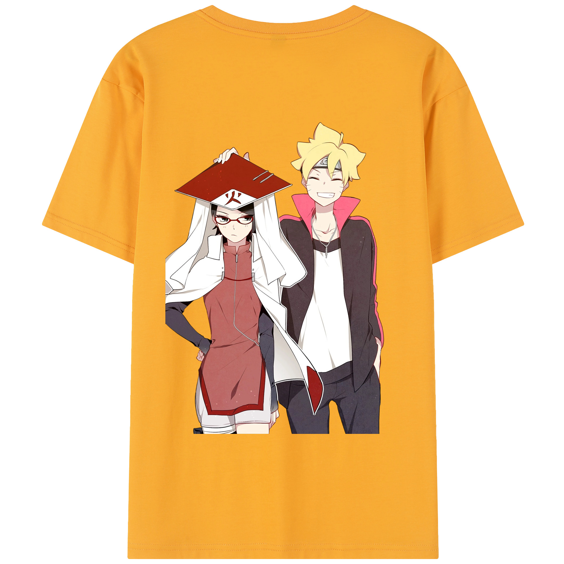 （画像用） NARUTO -ナルト- うちは サラダ Uchiha Sarada レディース半袖Tシャツ(バックプリント)