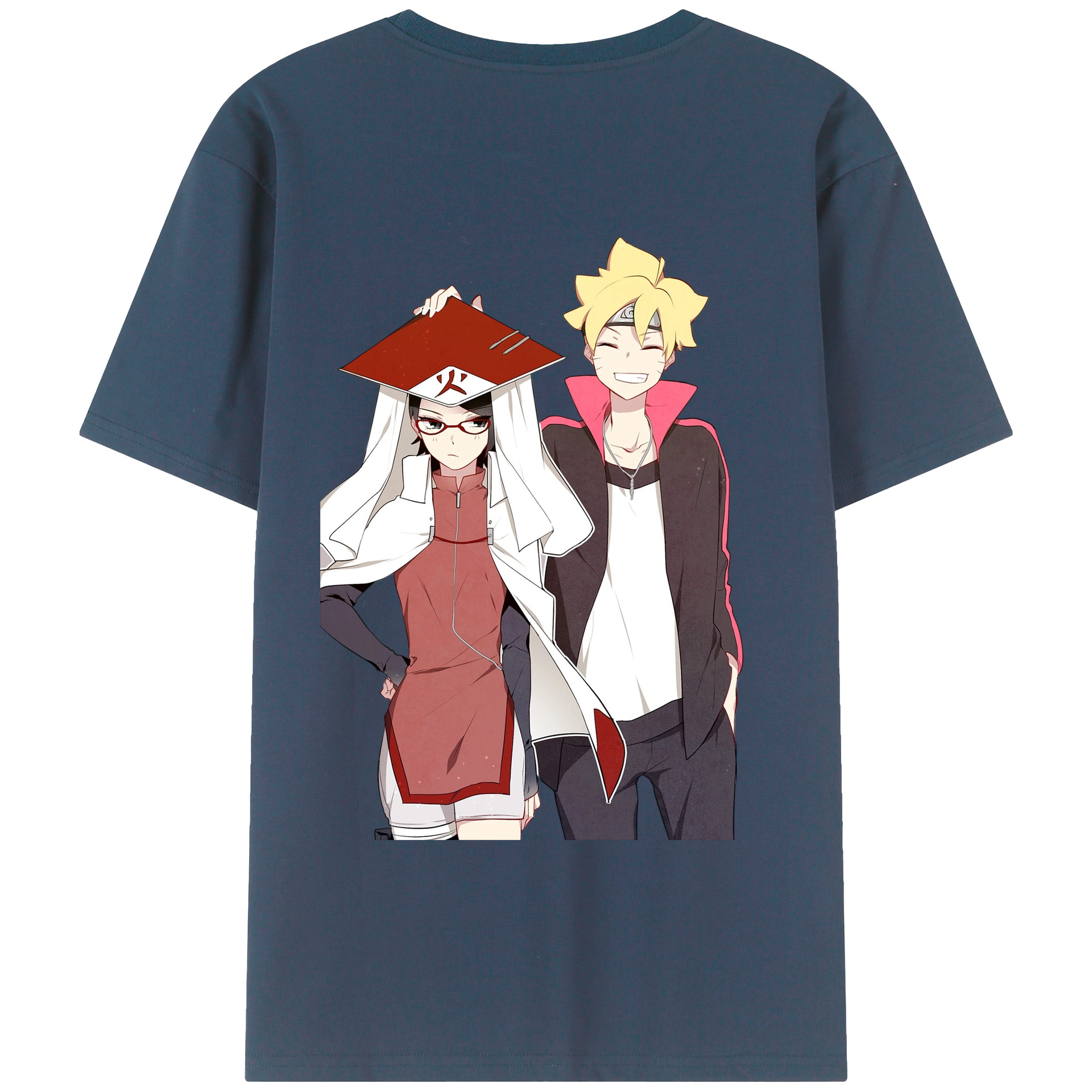 （画像用） NARUTO -ナルト- うちは サラダ Uchiha Sarada レディース半袖Tシャツ(バックプリント)