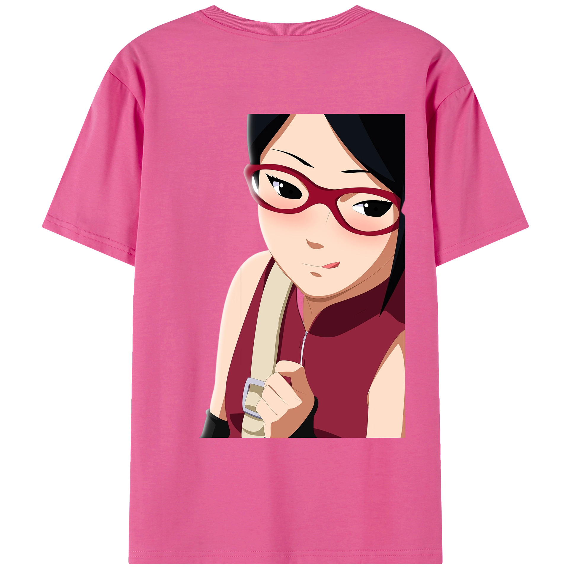 （画像用） NARUTO -ナルト- うちは サラダ Uchiha Sarada レディース半袖Tシャツ(バックプリント)