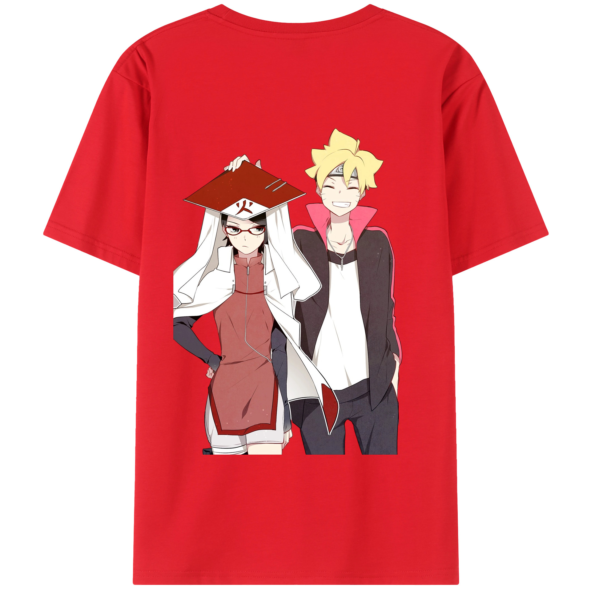 （画像用） NARUTO -ナルト- うちは サラダ Uchiha Sarada レディース半袖Tシャツ(バックプリント)
