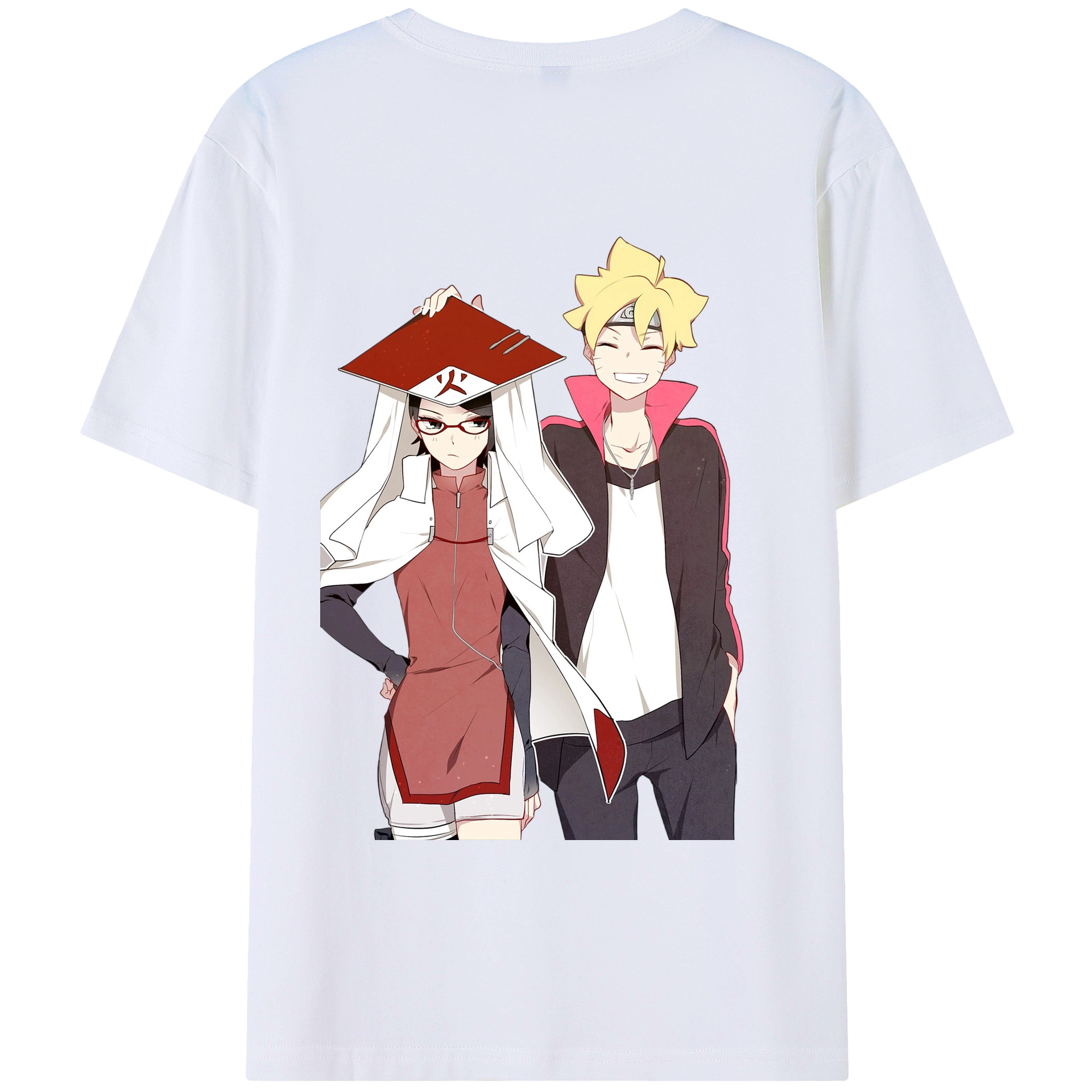 （画像用） NARUTO -ナルト- うちは サラダ Uchiha Sarada レディース半袖Tシャツ(バックプリント)