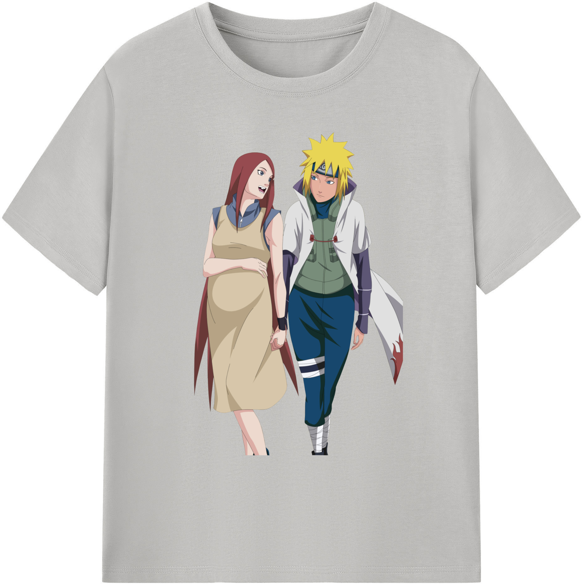 （画像用） NARUTO -ナルト- 波風 ミナト Namikaze Minato 綿100％ メンズ半袖Tシャツ｜肌触りやわらか＆通気性