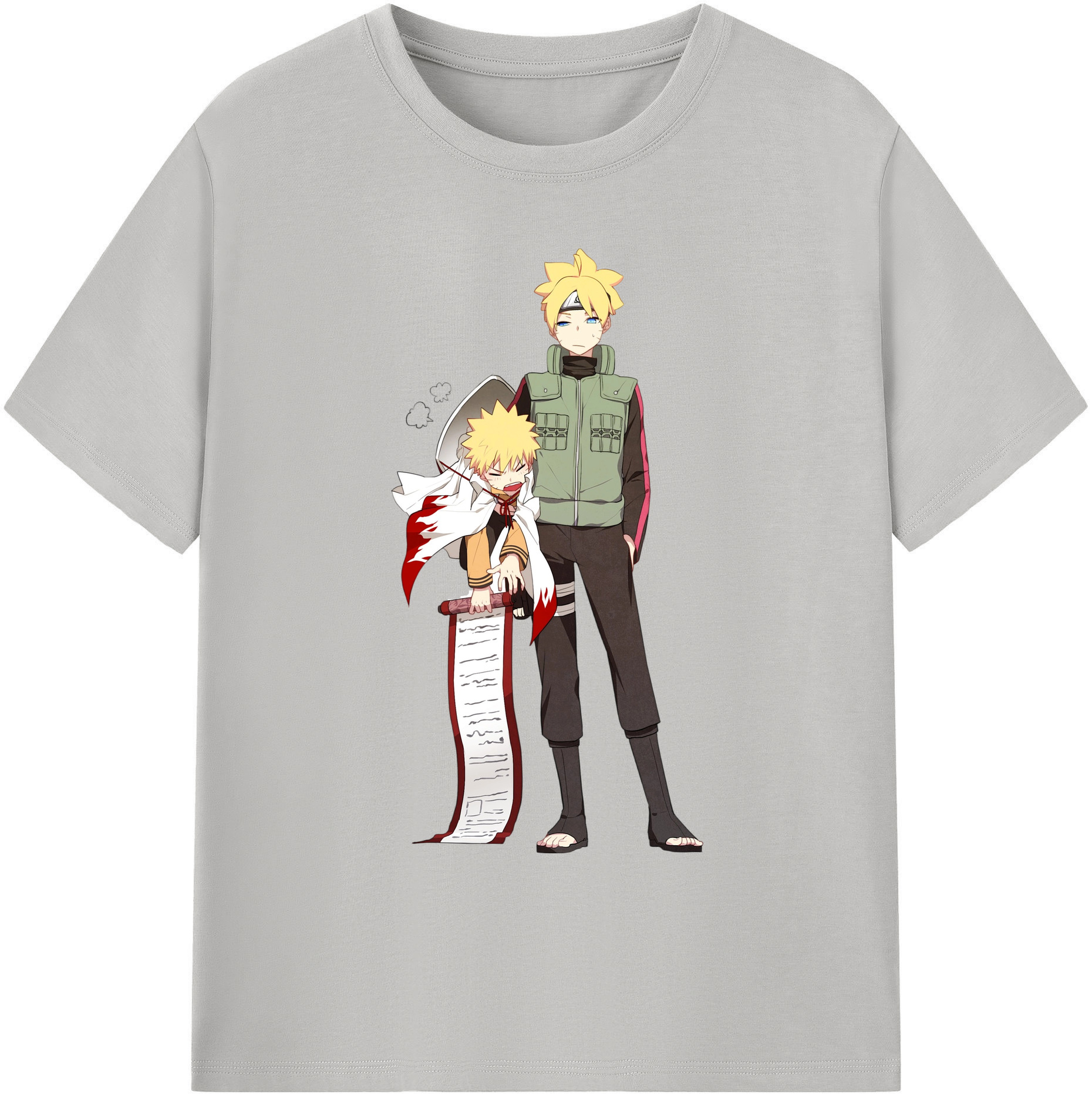 （画像用） NARUTO -ナルト- 波風 ミナト Namikaze Minato 綿100％ メンズ半袖Tシャツ｜肌触りやわらか＆通気性