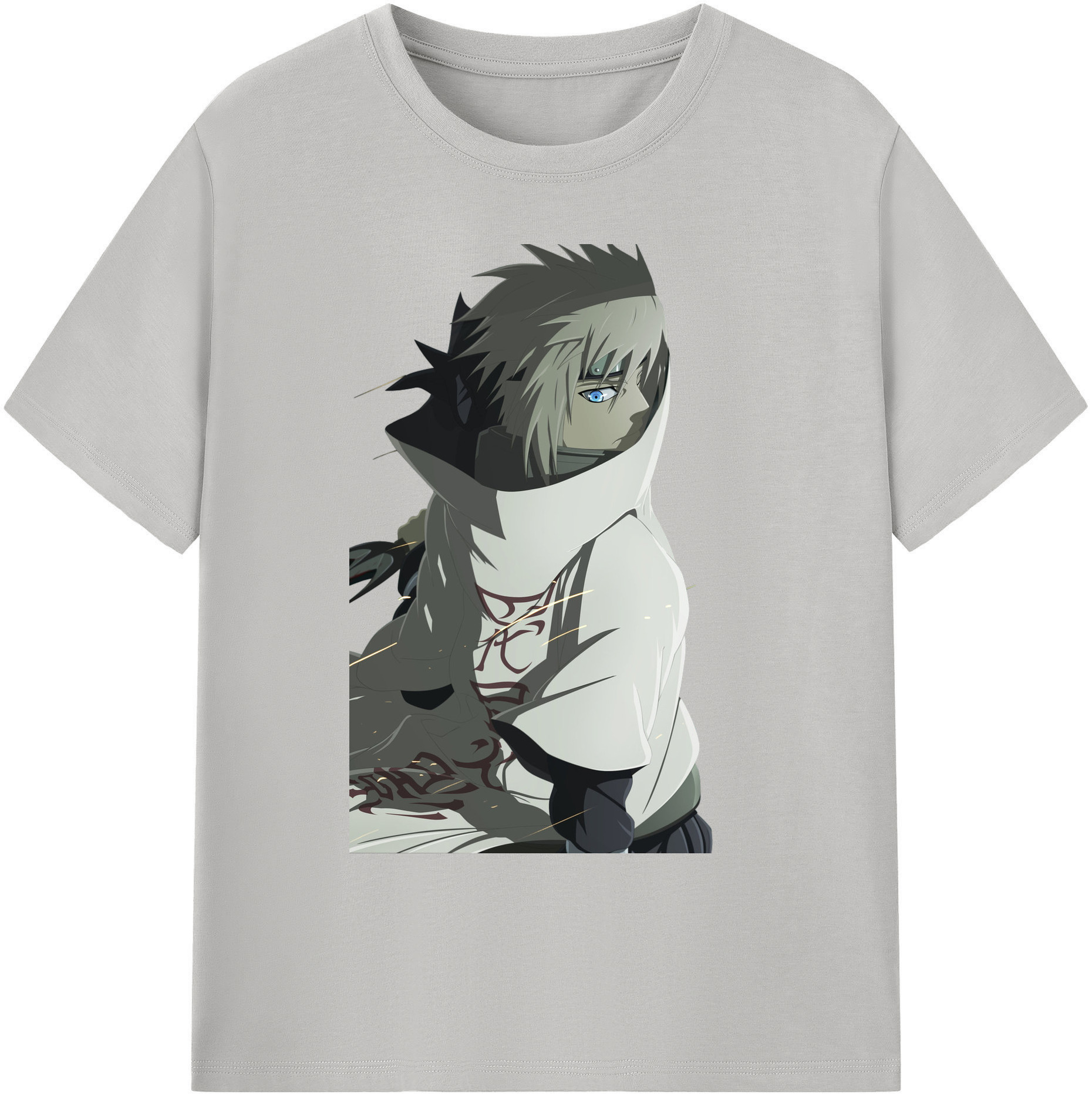 （画像用） NARUTO -ナルト- 波風 ミナト Namikaze Minato 綿100％ メンズ半袖Tシャツ｜肌触りやわらか＆通気性