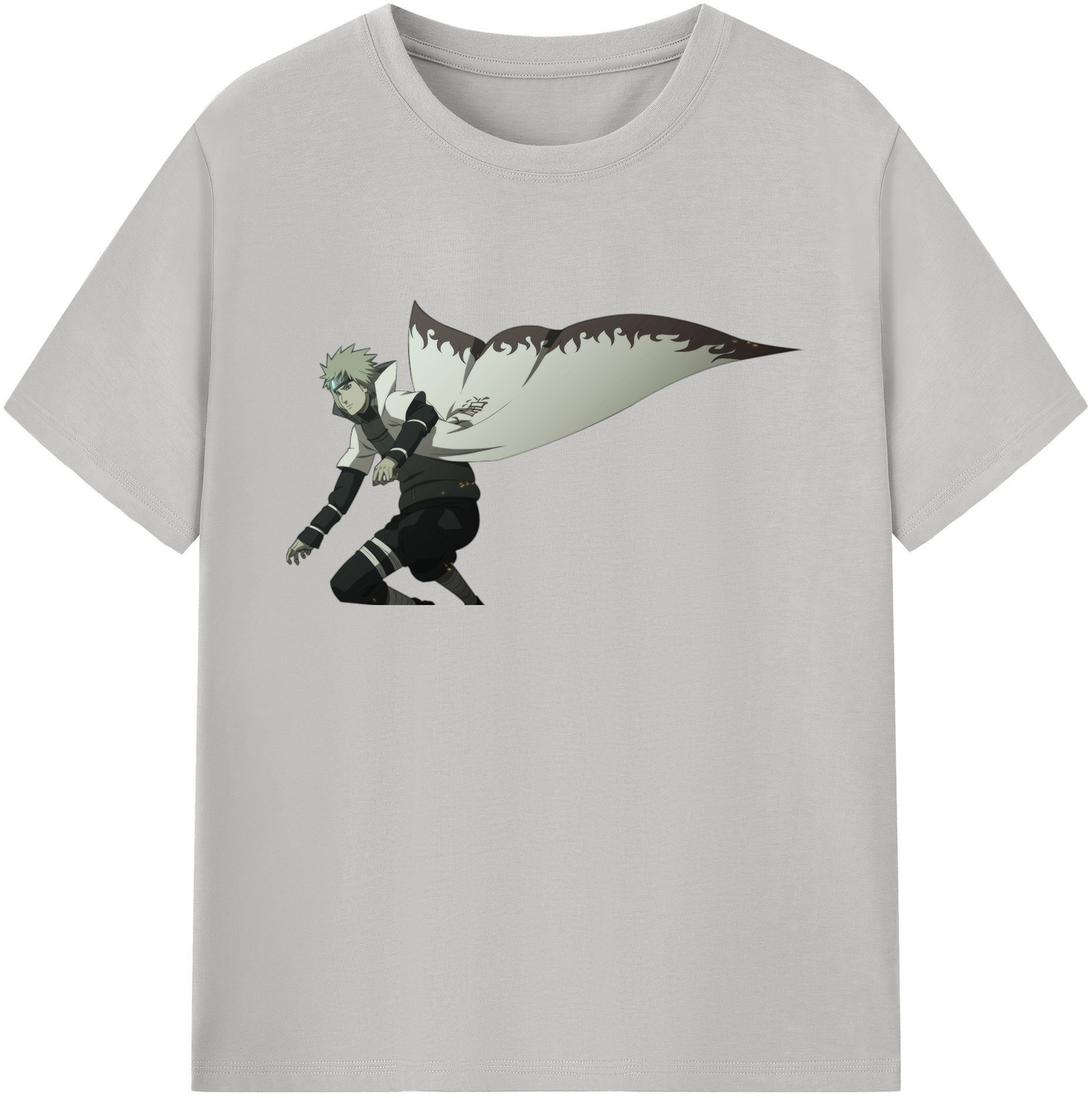 （画像用） NARUTO -ナルト- 波風 ミナト Namikaze Minato 綿100％ メンズ半袖Tシャツ｜肌触りやわらか＆通気性