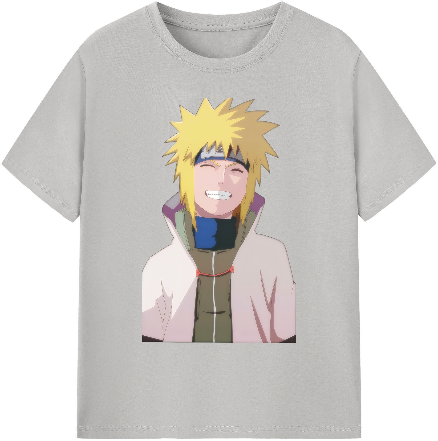 （画像用） NARUTO -ナルト- 波風 ミナト Namikaze Minato 綿100％ メンズ半袖Tシャツ｜肌触りやわらか＆通気性