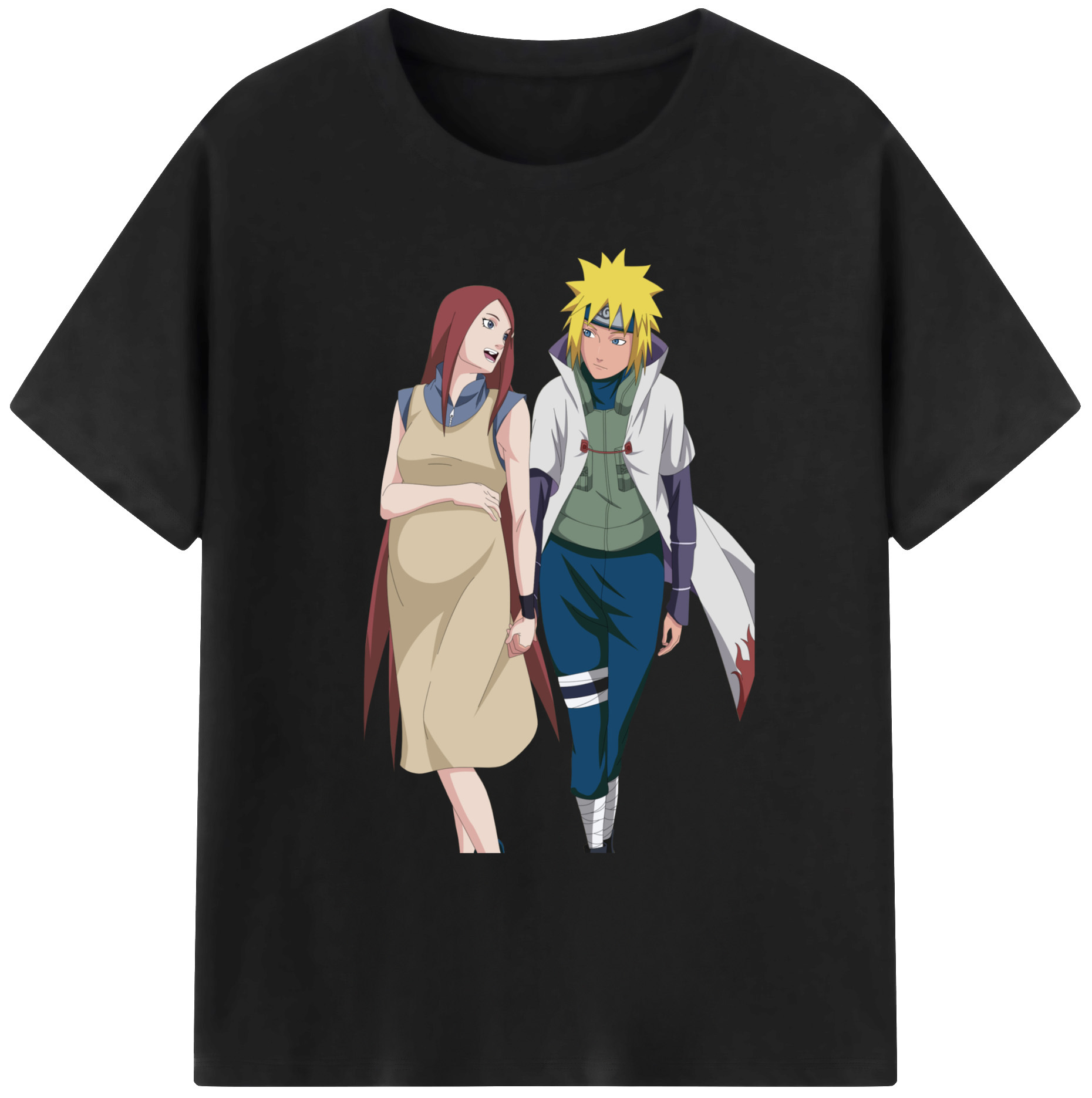 （画像用） NARUTO -ナルト- 波風 ミナト Namikaze Minato 綿100％ メンズ半袖Tシャツ｜肌触りやわらか＆通気性