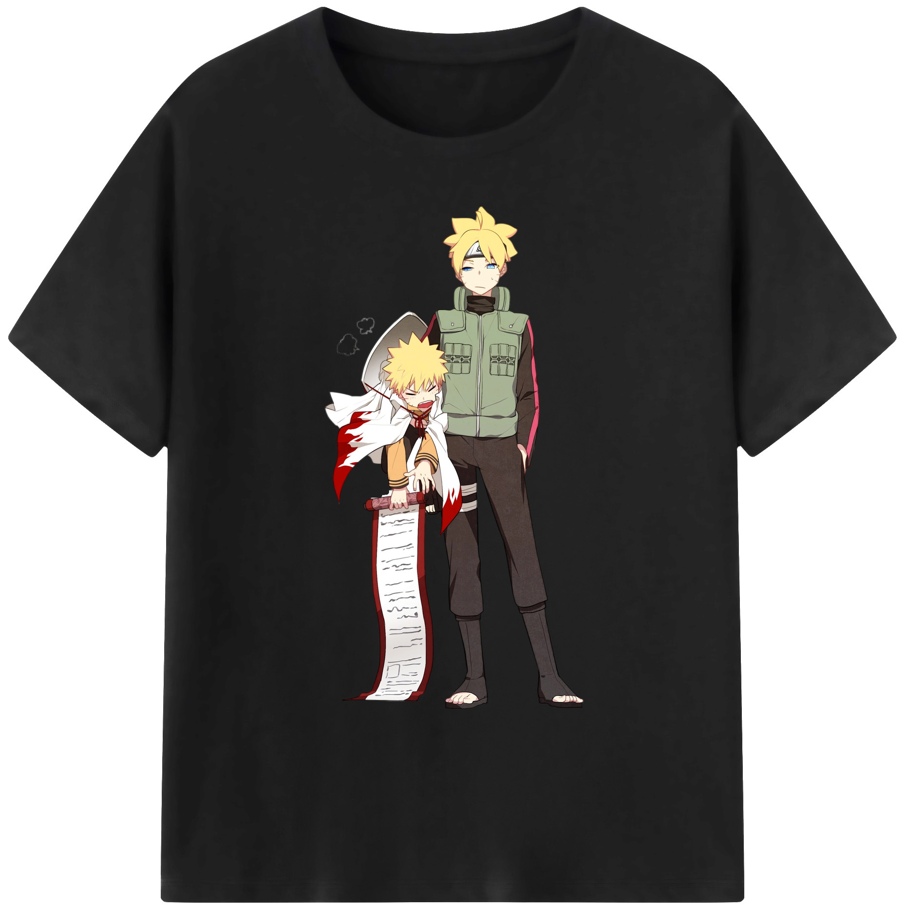 （画像用） NARUTO -ナルト- 波風 ミナト Namikaze Minato 綿100％ メンズ半袖Tシャツ｜肌触りやわらか＆通気性